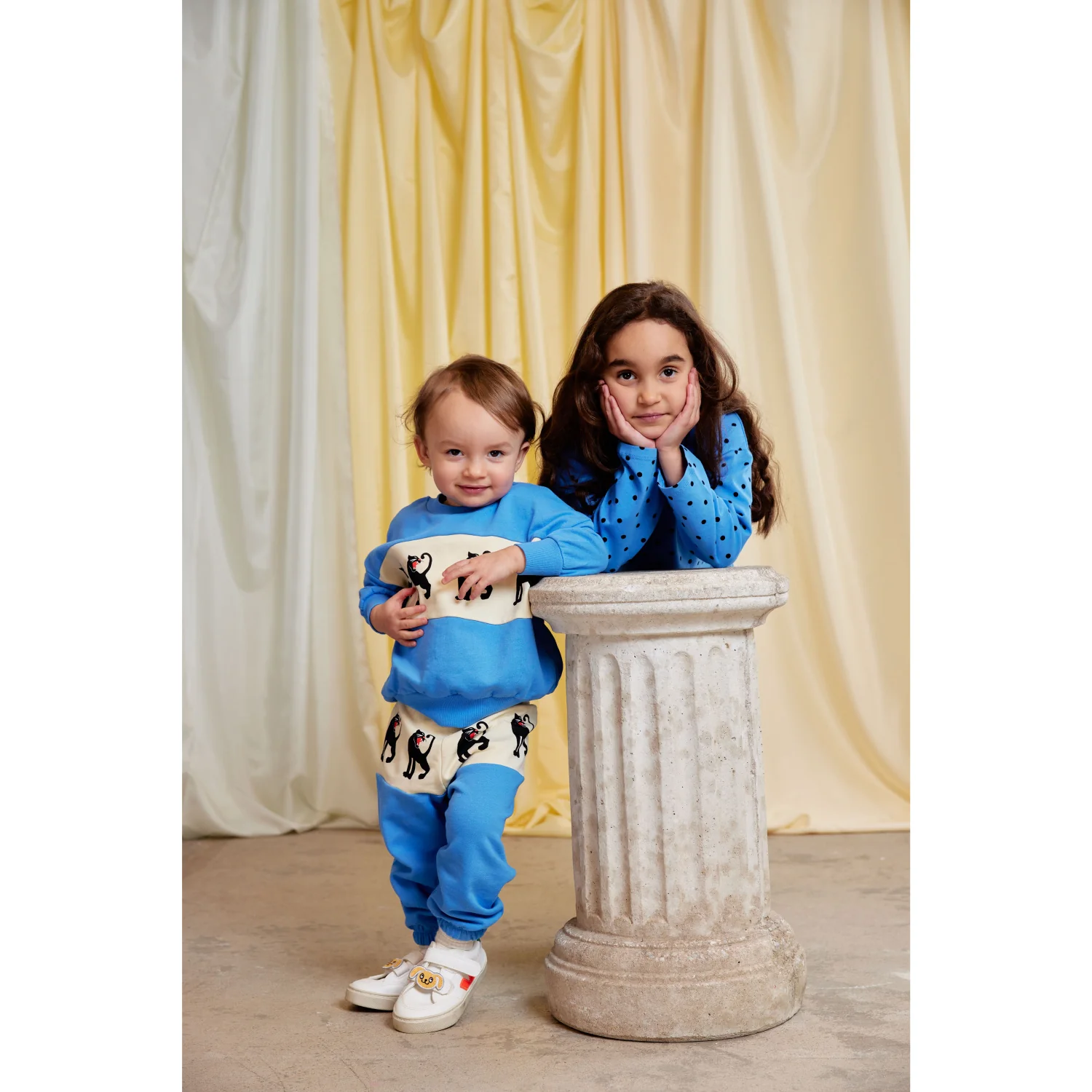 Mini Rodini Blue Panther Panel Sweatshirt - Image 8