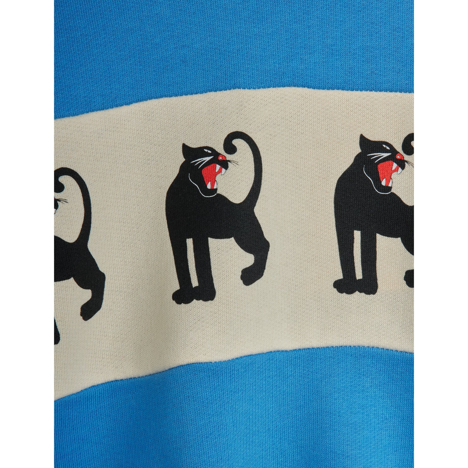 Mini Rodini Blue Panther Panel Sweatshirt - Image 9