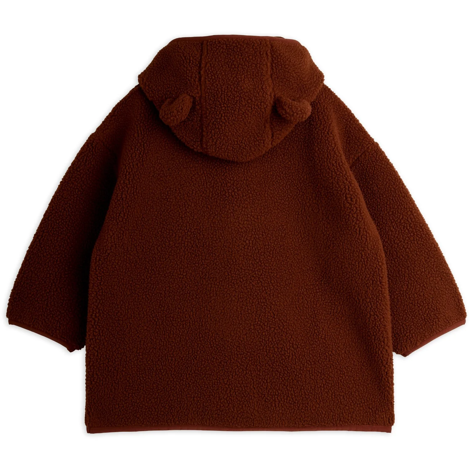 Mini Rodini Brown Bjørn Emb Pile Jakke - Image 11