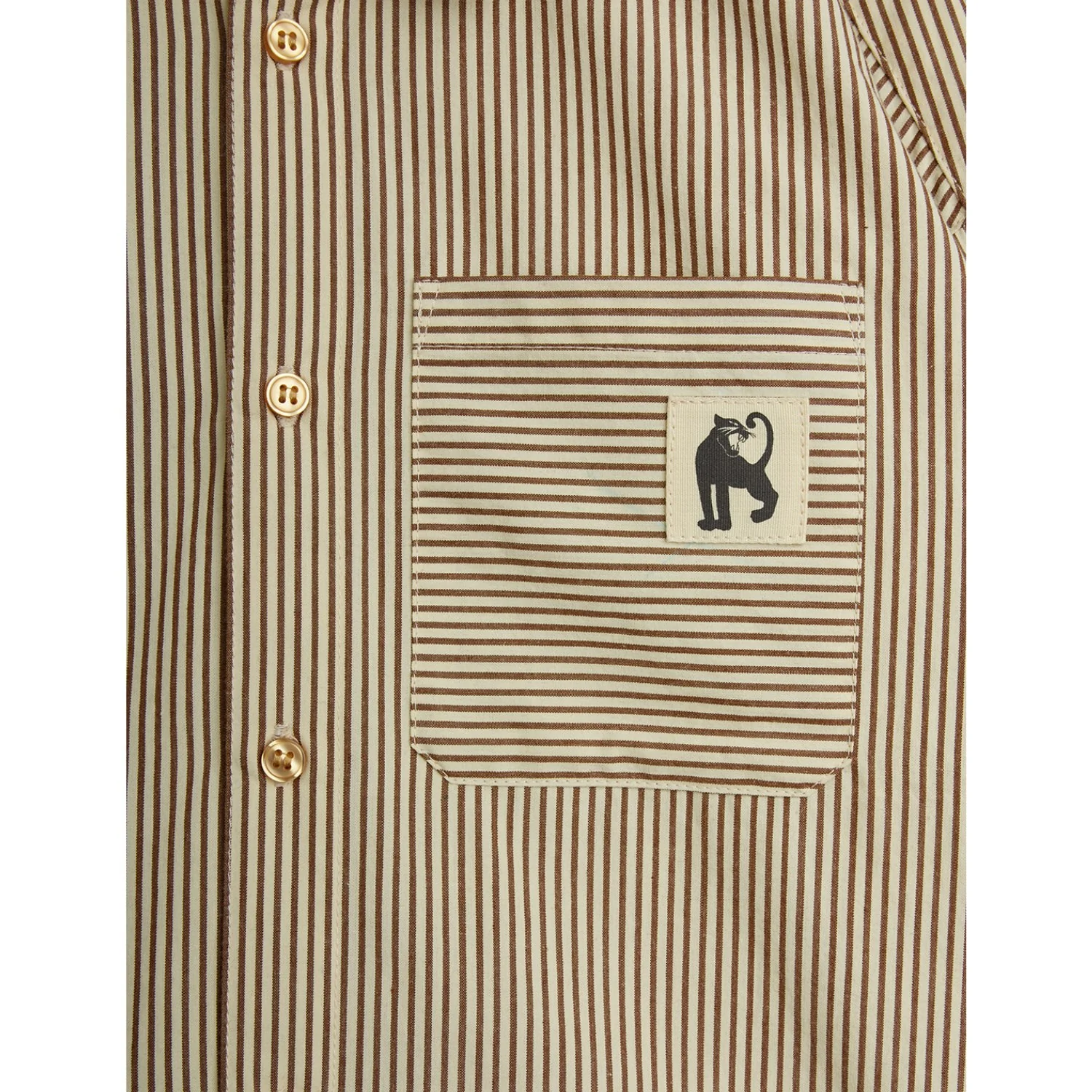 Mini Rodini Brown Poplin Yd Ls Skjorte - Image 15