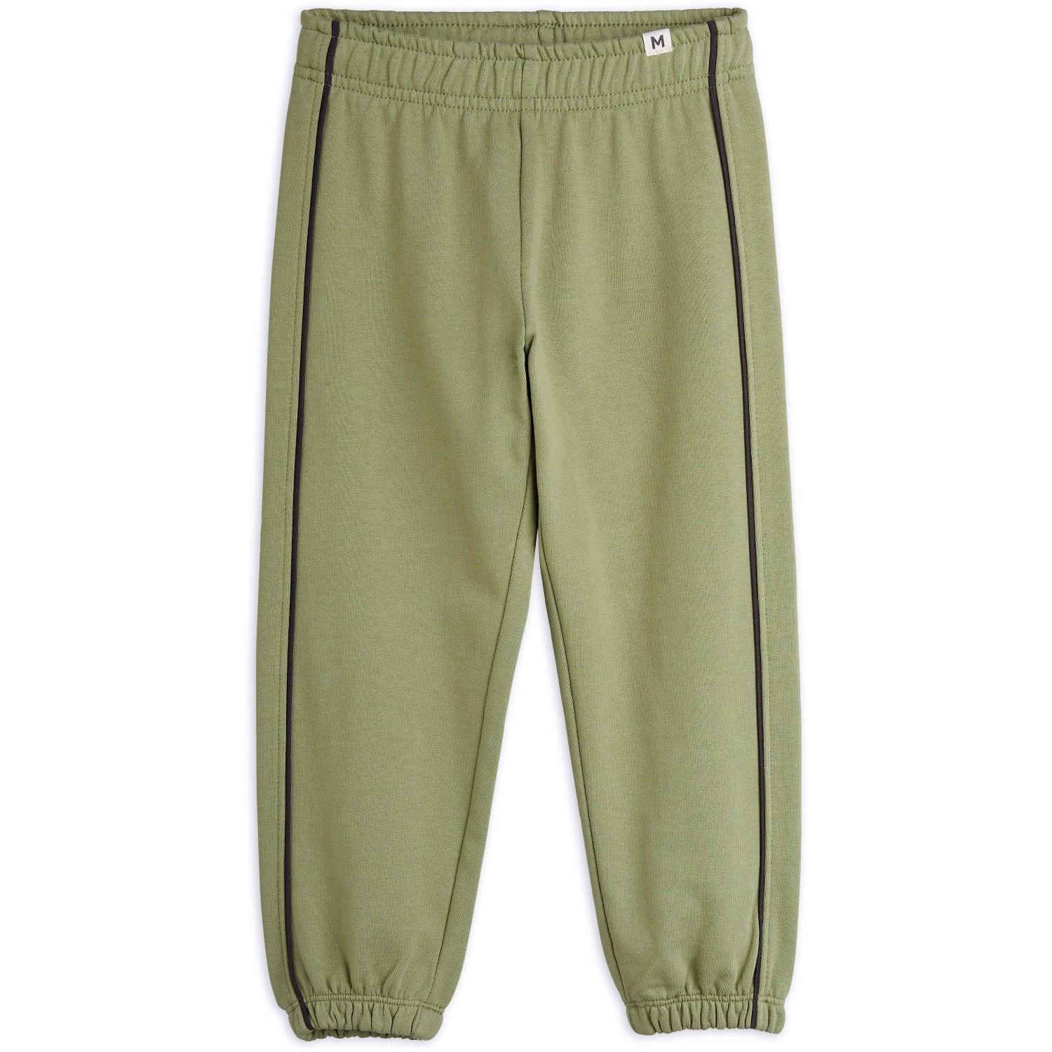 Mini Rodini Green Plain Piping Sweatpants