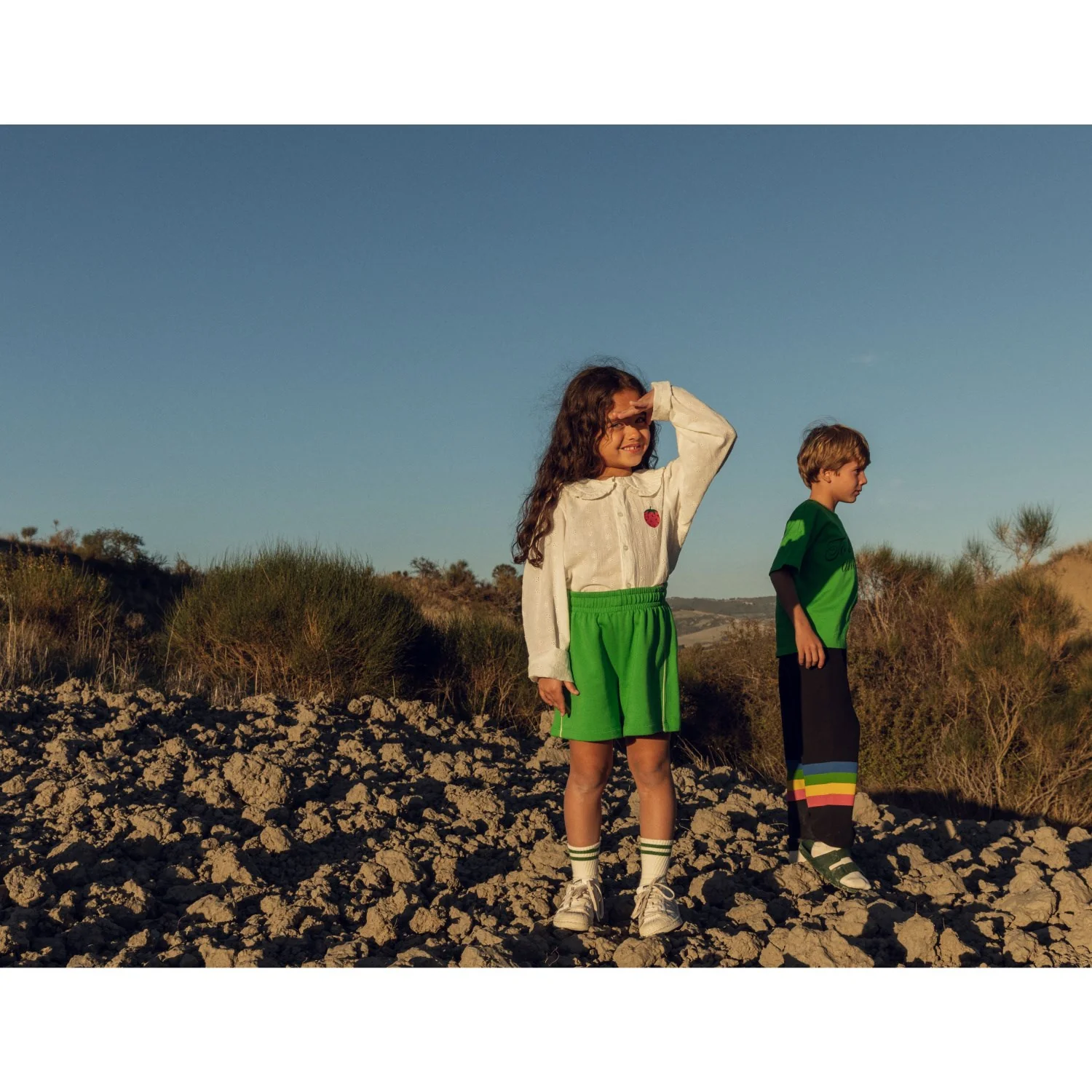 Mini Rodini Green To The Moon Sp Ss Tee - Image 4