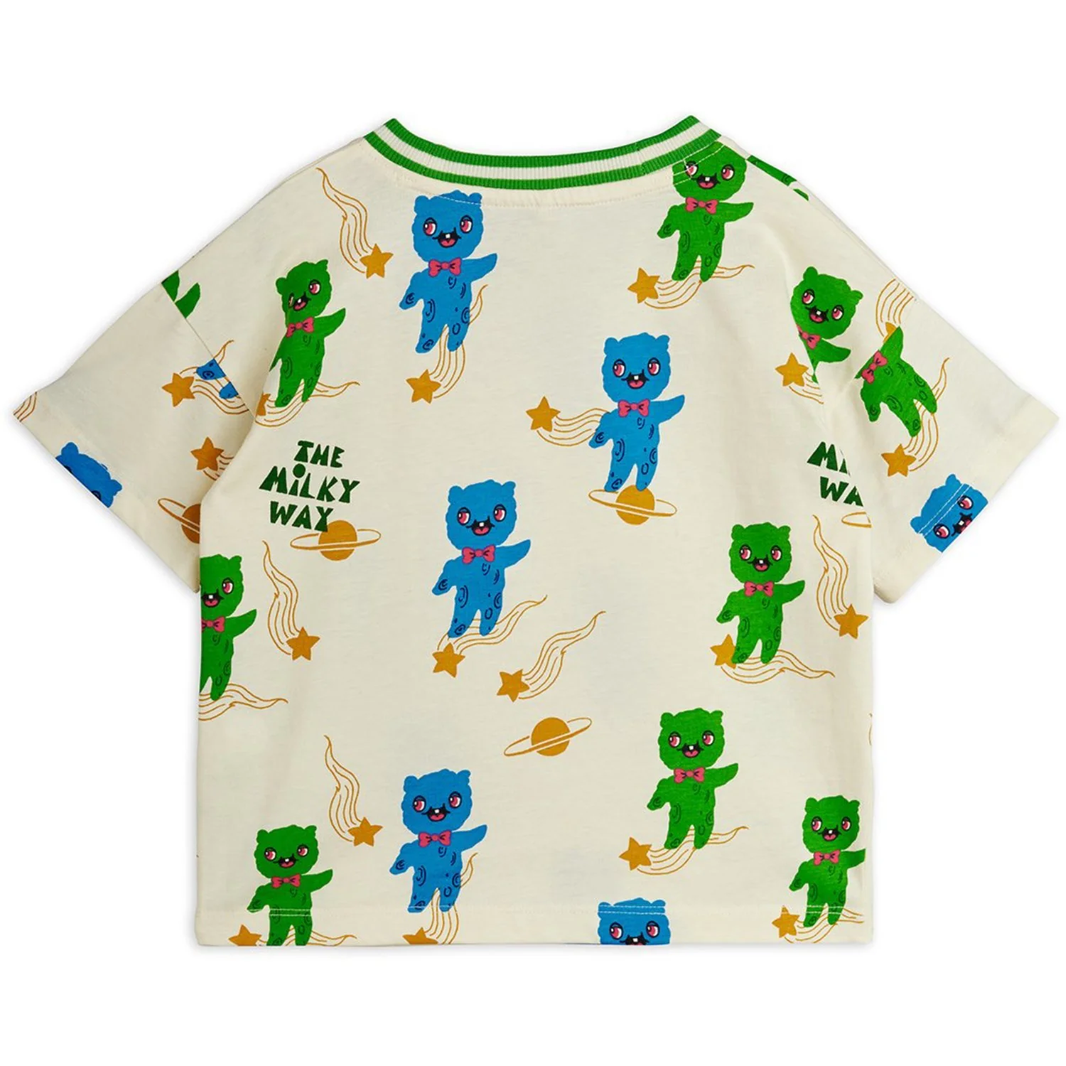 Mini Rodini Off-white Aliens AOP Ss Tee - Image 4