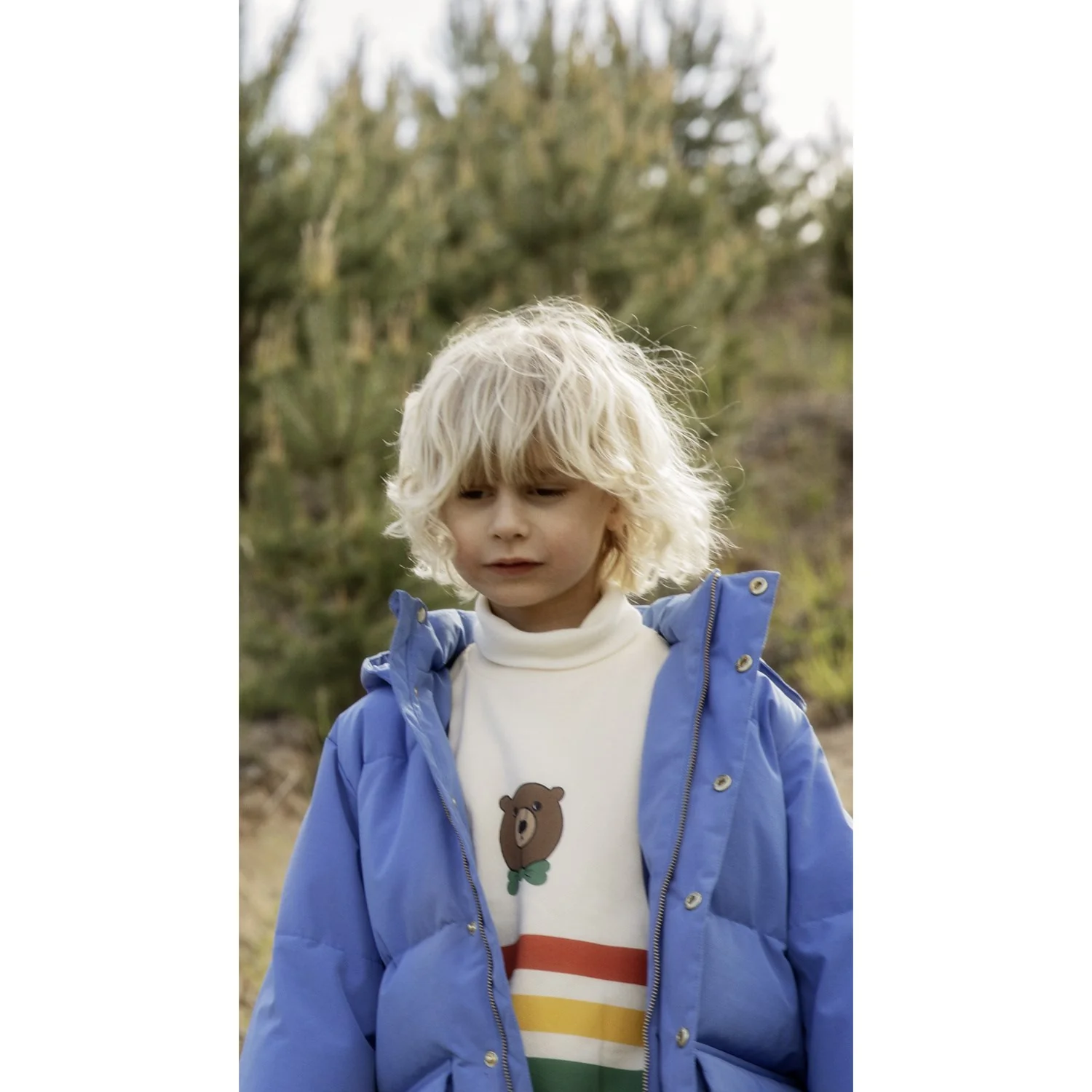 Mini Rodini Off-white Bjørn Stripe Sweatshirt - Image 6