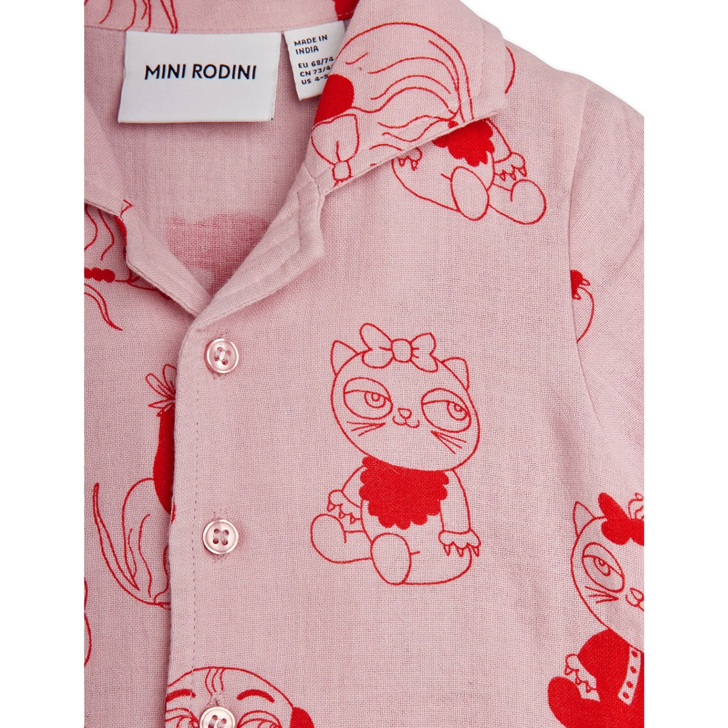 Mini Rodini Pink Minibabies Aop Baby Sæt - Image 7