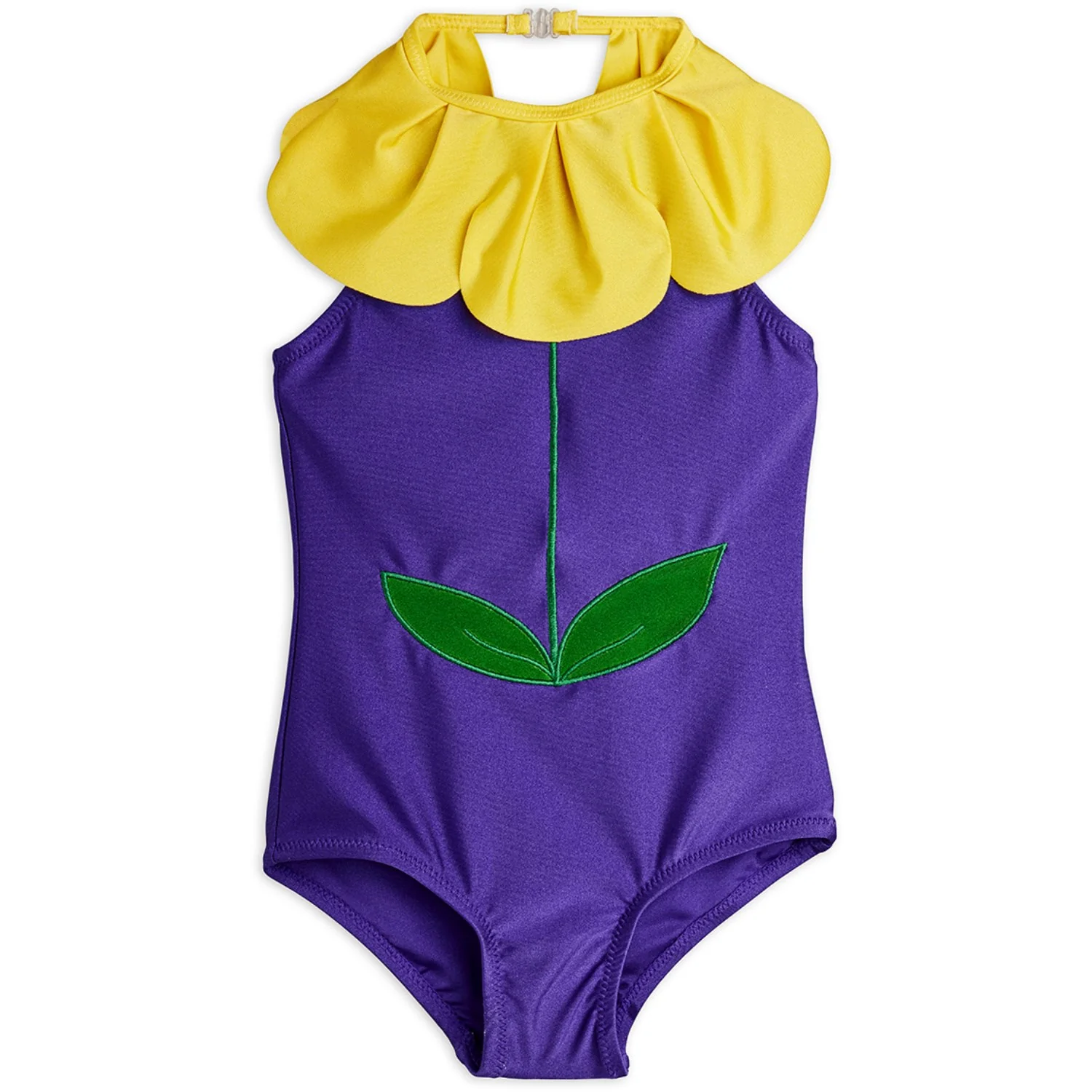 Mini Rodini Purple Flower Halterneck Badedragt