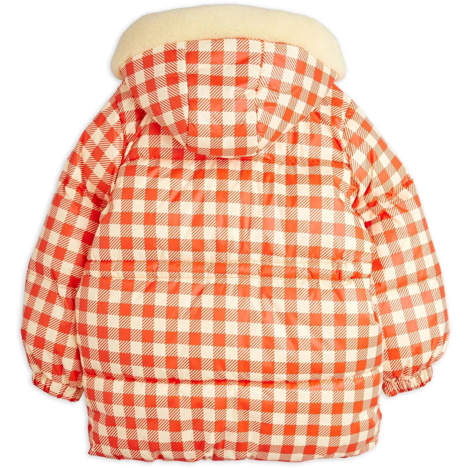 Mini Rodini Red Ritzratz Patch Gingham AOP Heavy Puffer - Image 4