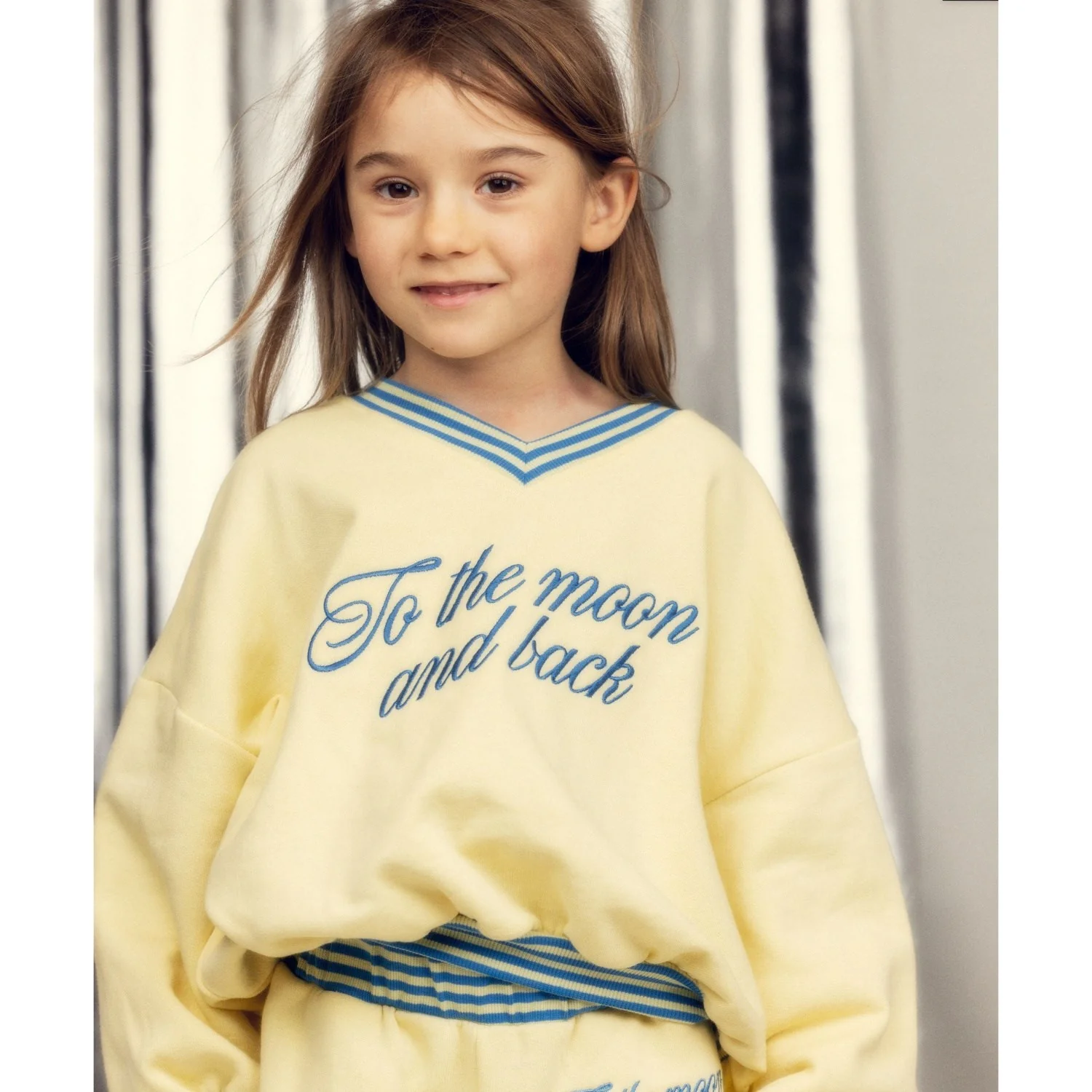 Mini Rodini Yellow To The Moon Emb Sweatshirt - Image 10