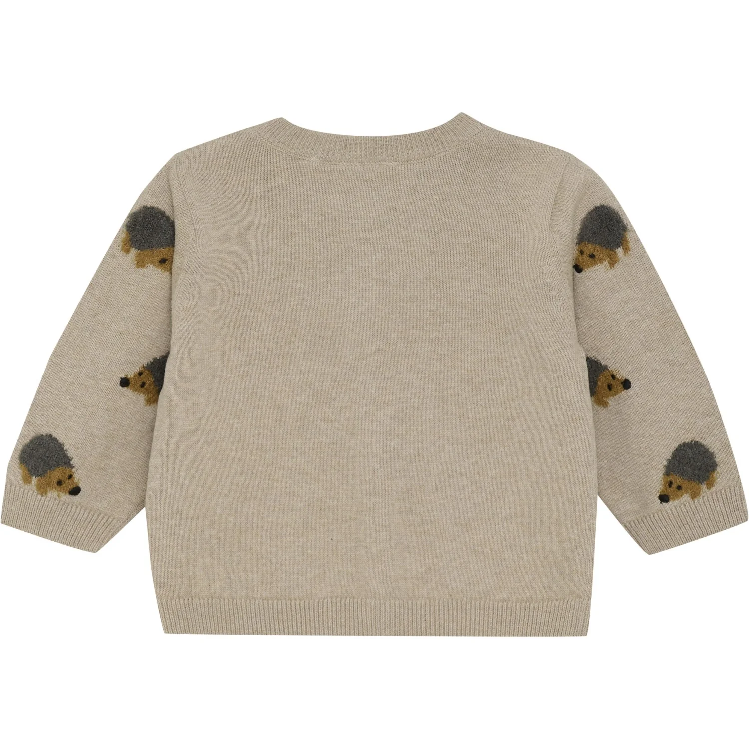 Minymo Beige Melange Cardigan Strik - Image 2