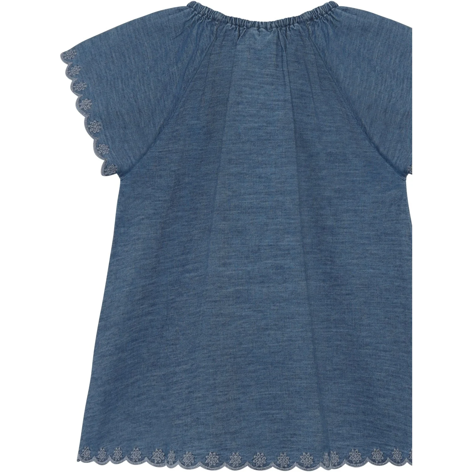 Minymo Faded Denim Bluse Ss Chambrey - Image 2