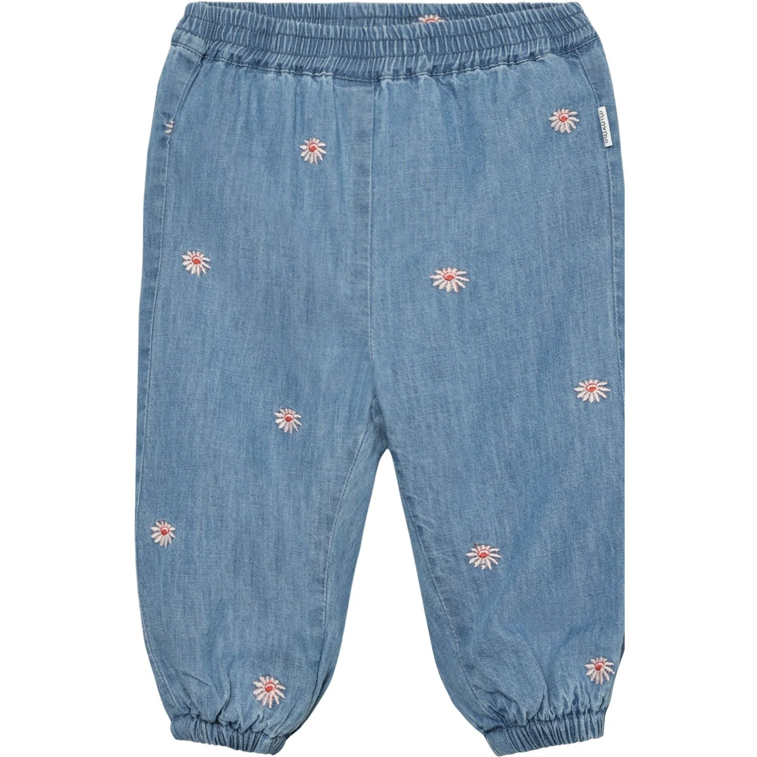 Minymo Faded Denim Bukser Emb. Chambray M/ Lining