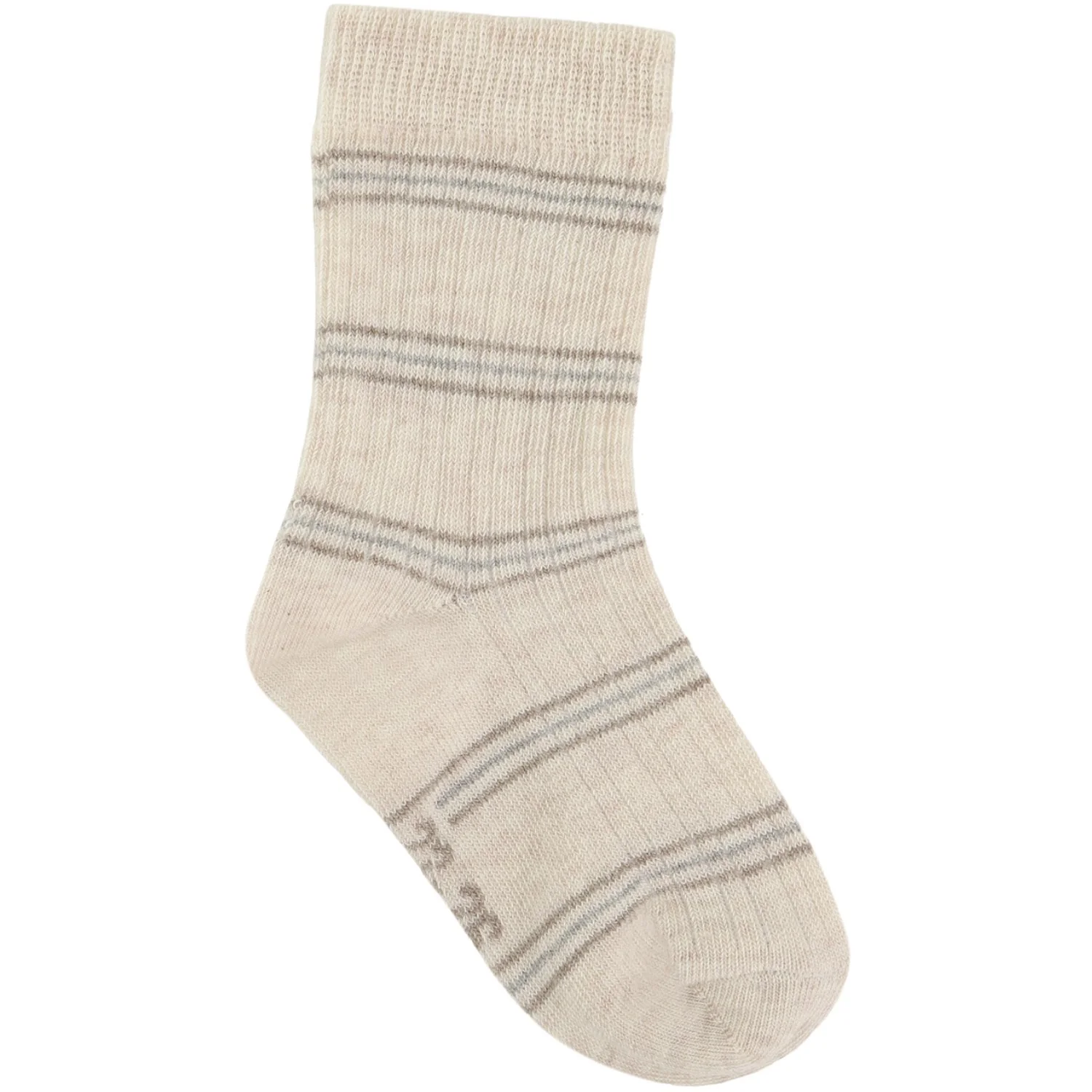 Minymo Light Grey Melange Strømper M/ Pattern 5-Pack - Image 5