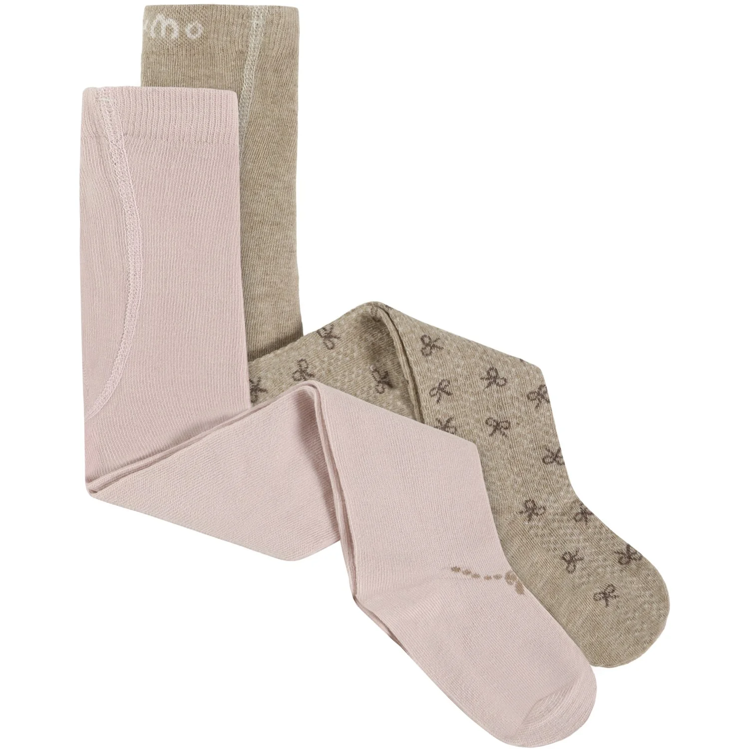 Minymo Shell Strømpebukser W. Pattern (2-Pack)