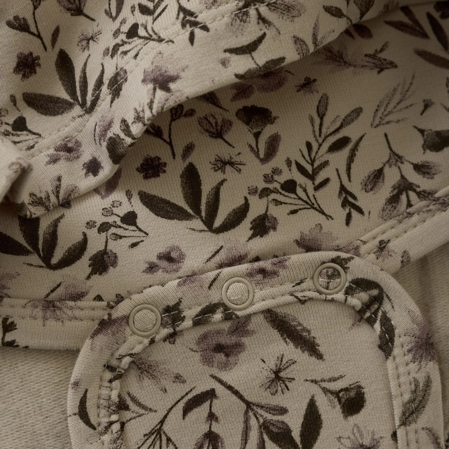 Minymo Smoke Gray Kjole LS AOP Sweat - Image 2