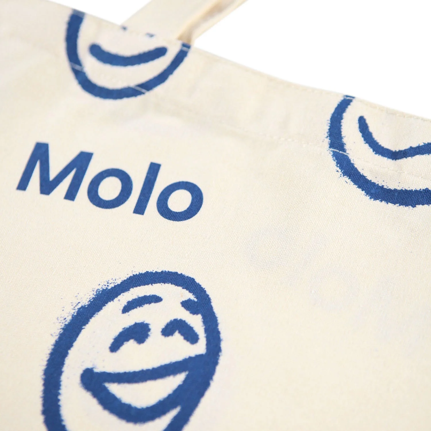 Molo Blue Smile Shopping Taske - Image 2