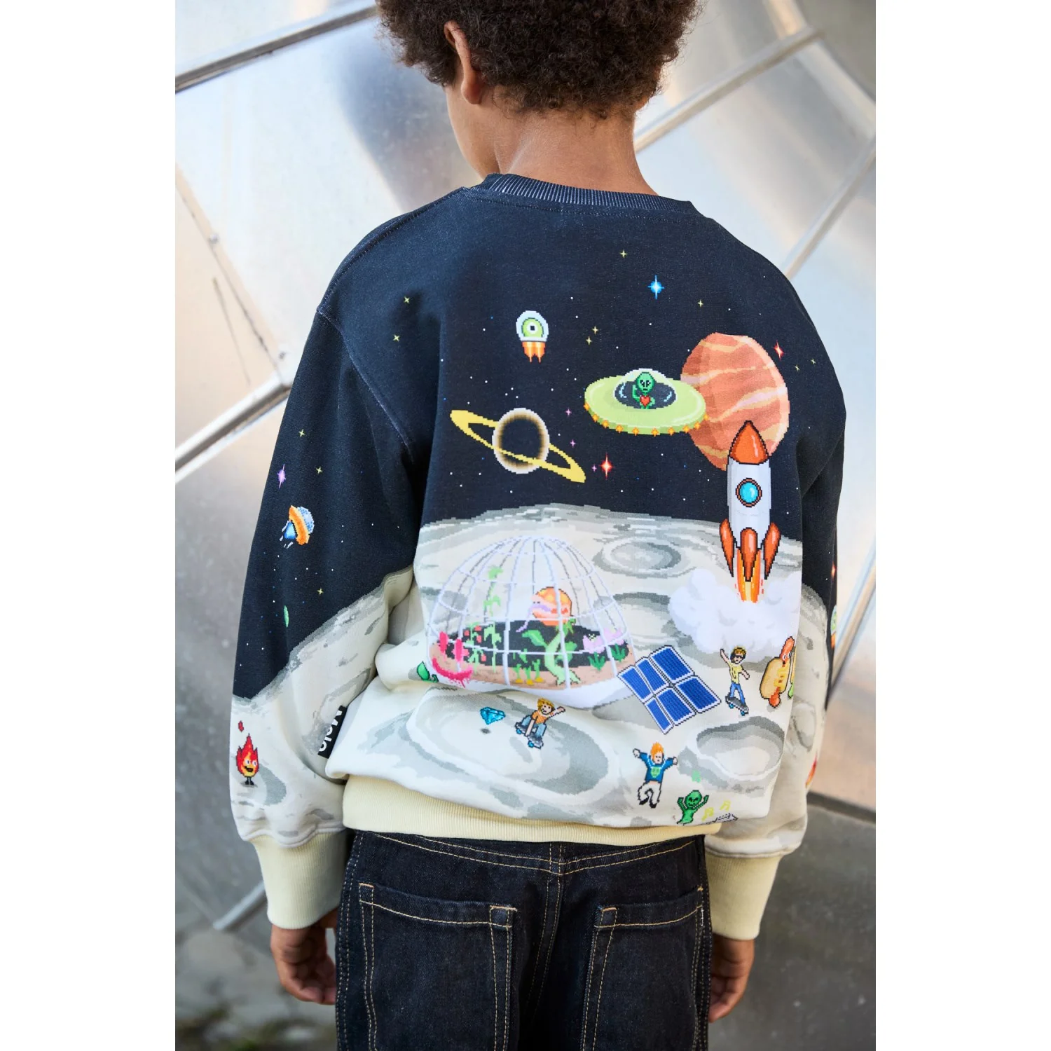 Molo Pixel Moon Mattis Sweatshirt - Image 5