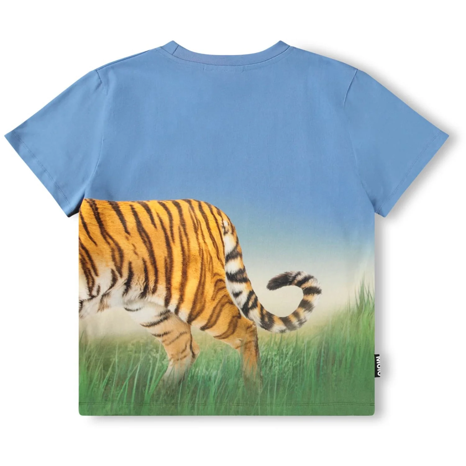 Molo Tiger On Blue Rubin T-Shirt - Image 3