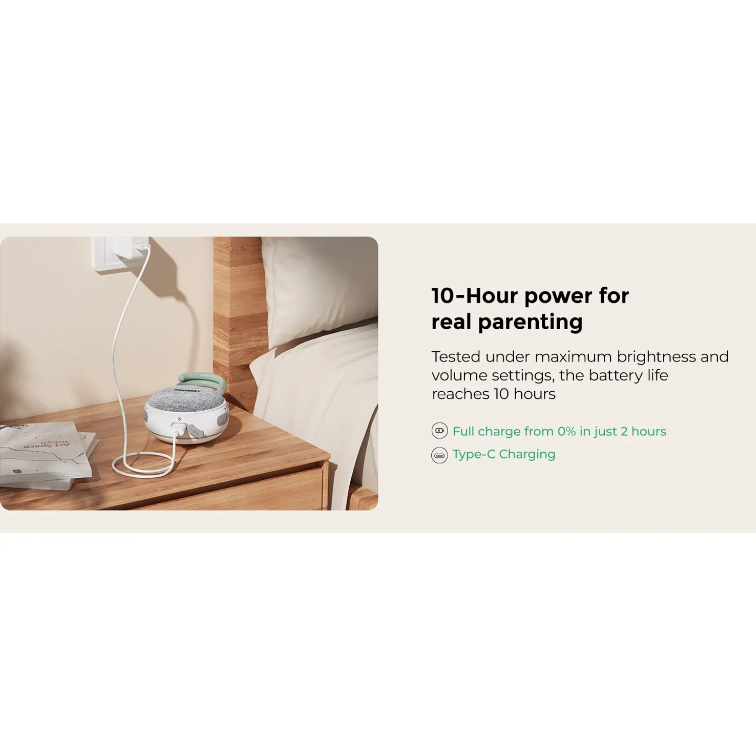 Momcozy Portable Sound Maskine Med Natlys - Image 12