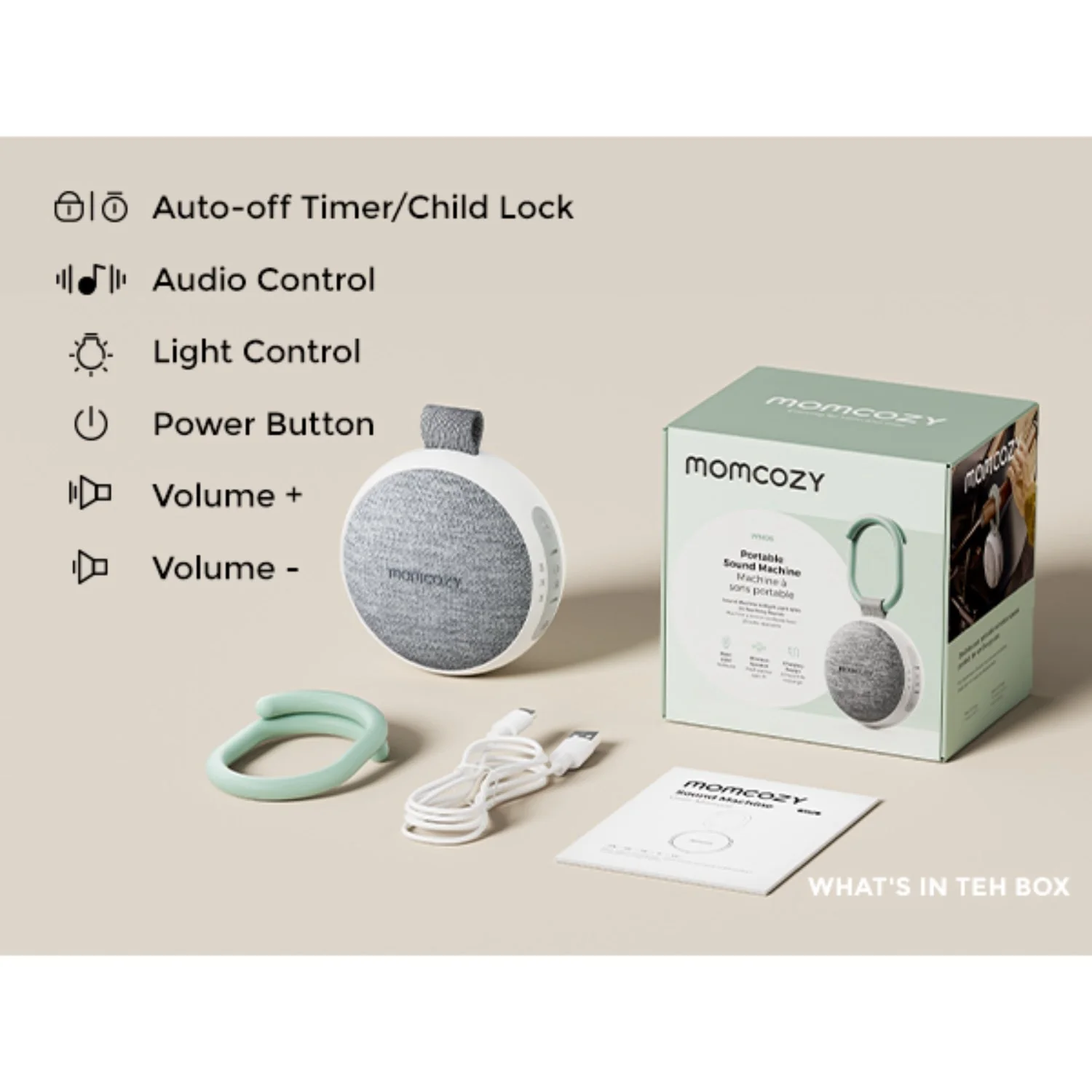 Momcozy Portable Sound Maskine Med Natlys - Image 17