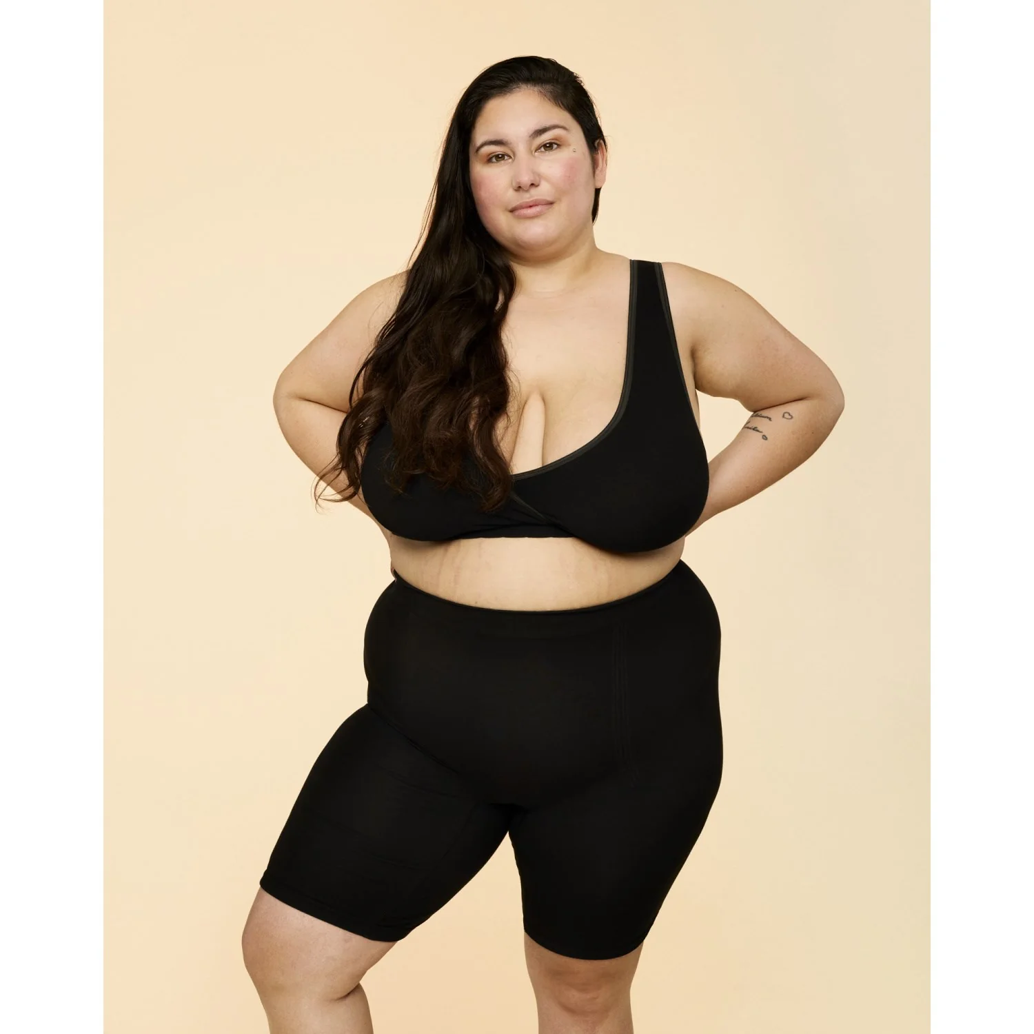 momkind Black Postpartum Shorts - Image 5
