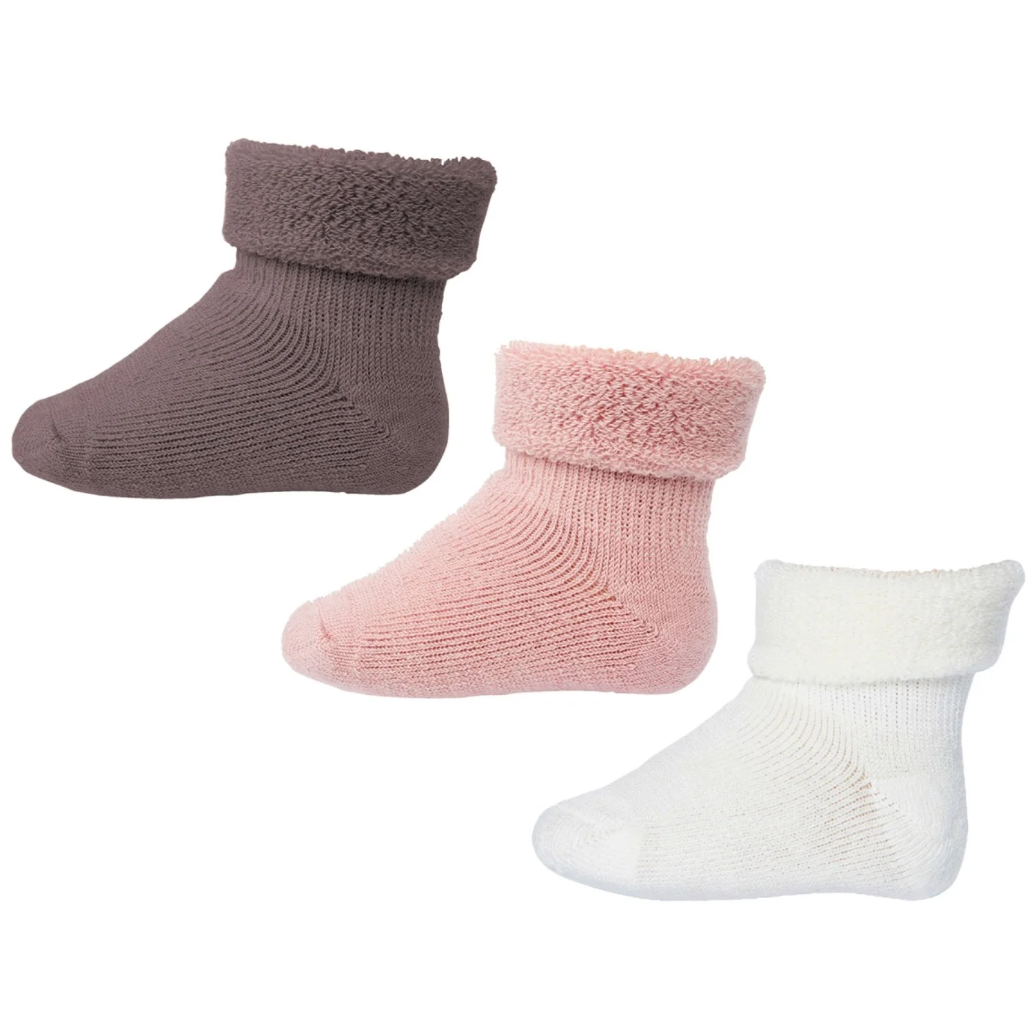 Mp Danmark Vintage Rose Uld Baby Strømper 3-Pak