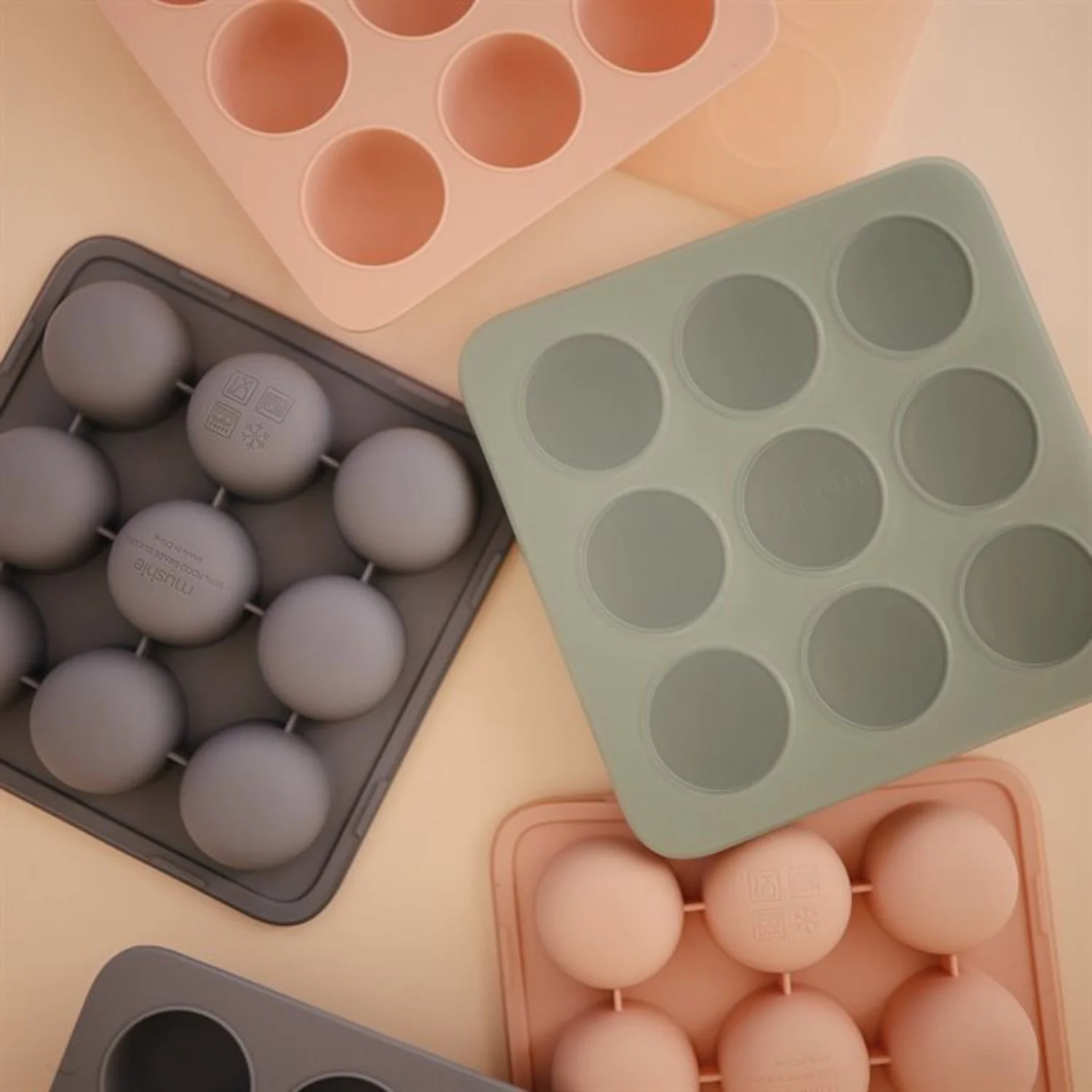 Mushie Blush Baby Food Freezer Tray - Image 4