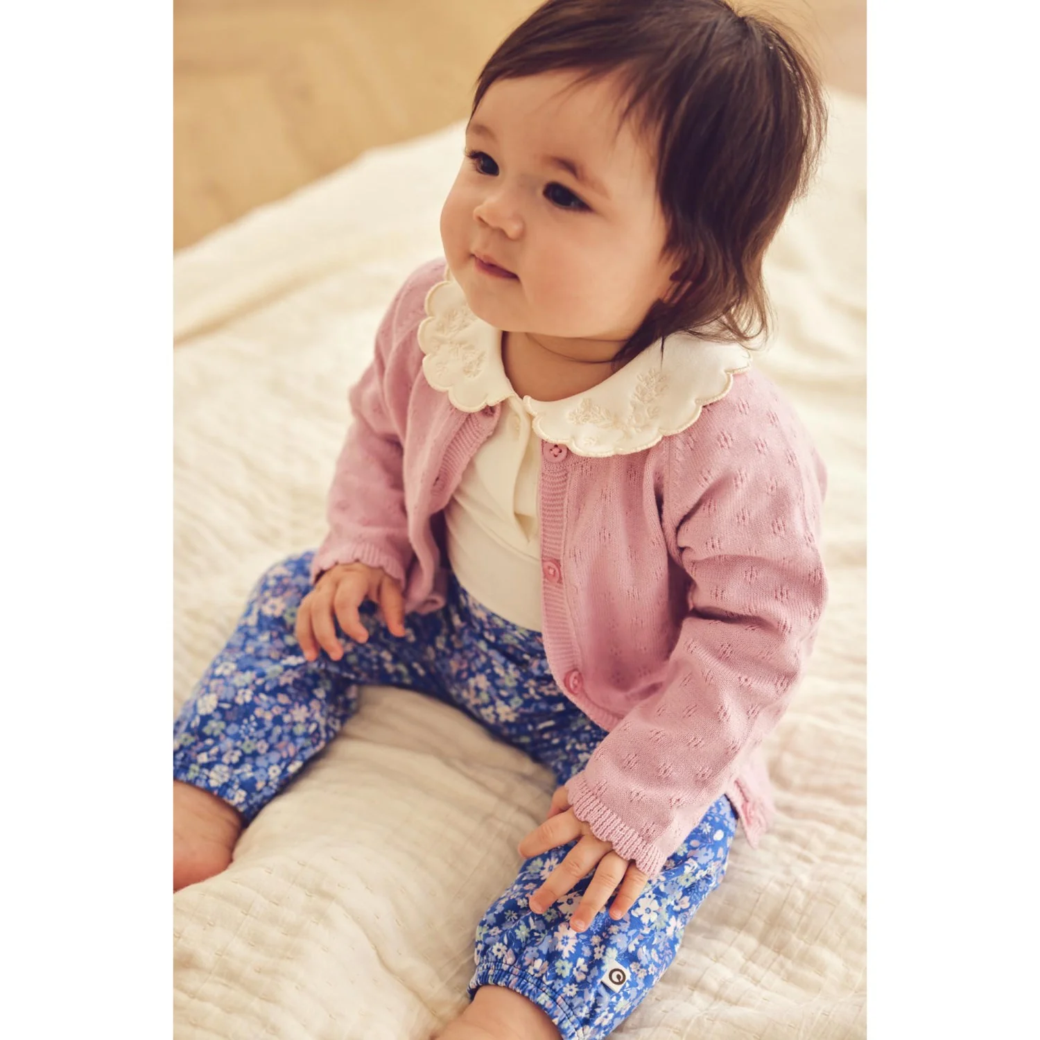 Müsli Azure Blue/ Nectar/ Tofu Primrose Knot Bukser Baby - Image 2