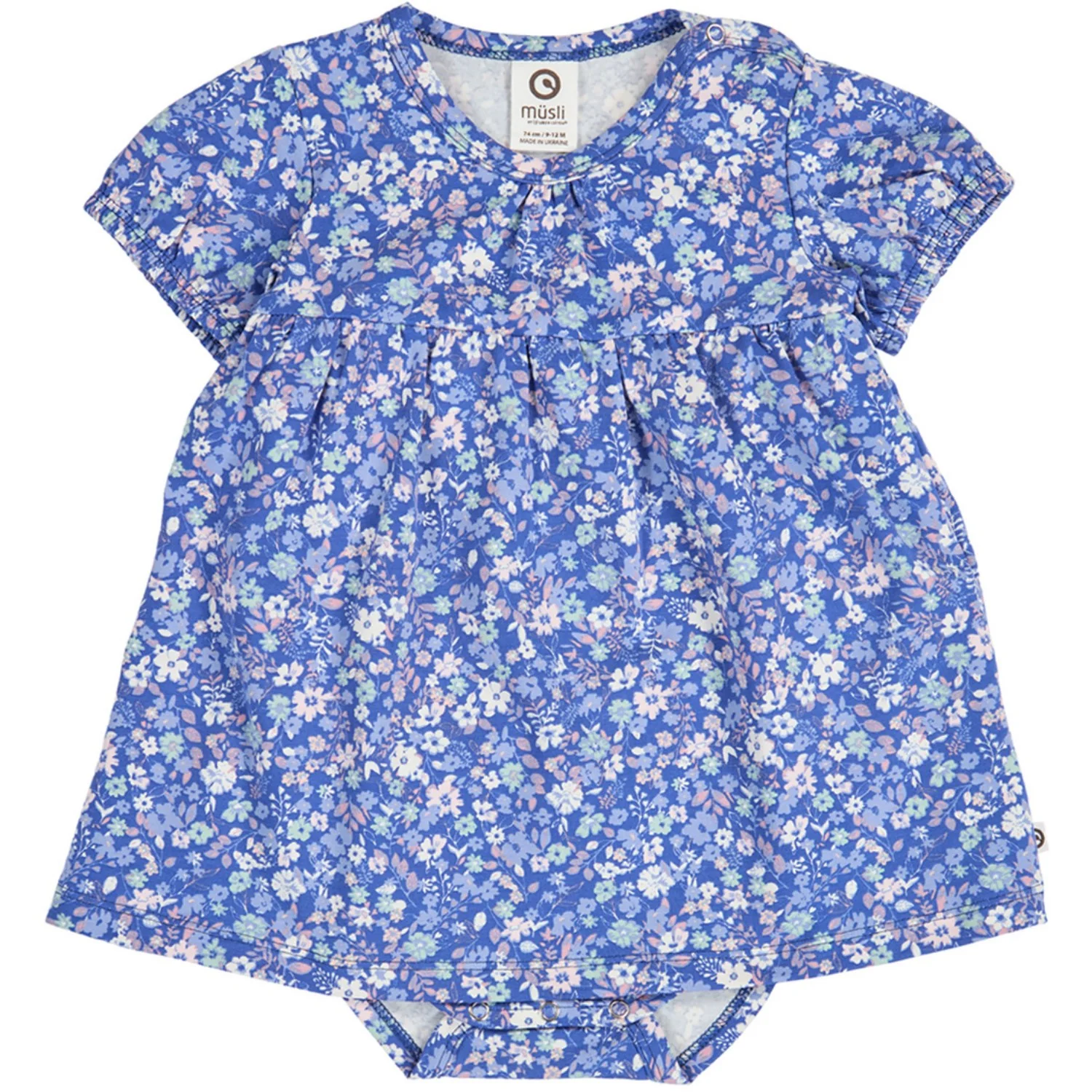 Müsli Azure Blue/ Nectar/ Tofu Primrose Puff S/S Kjole Body