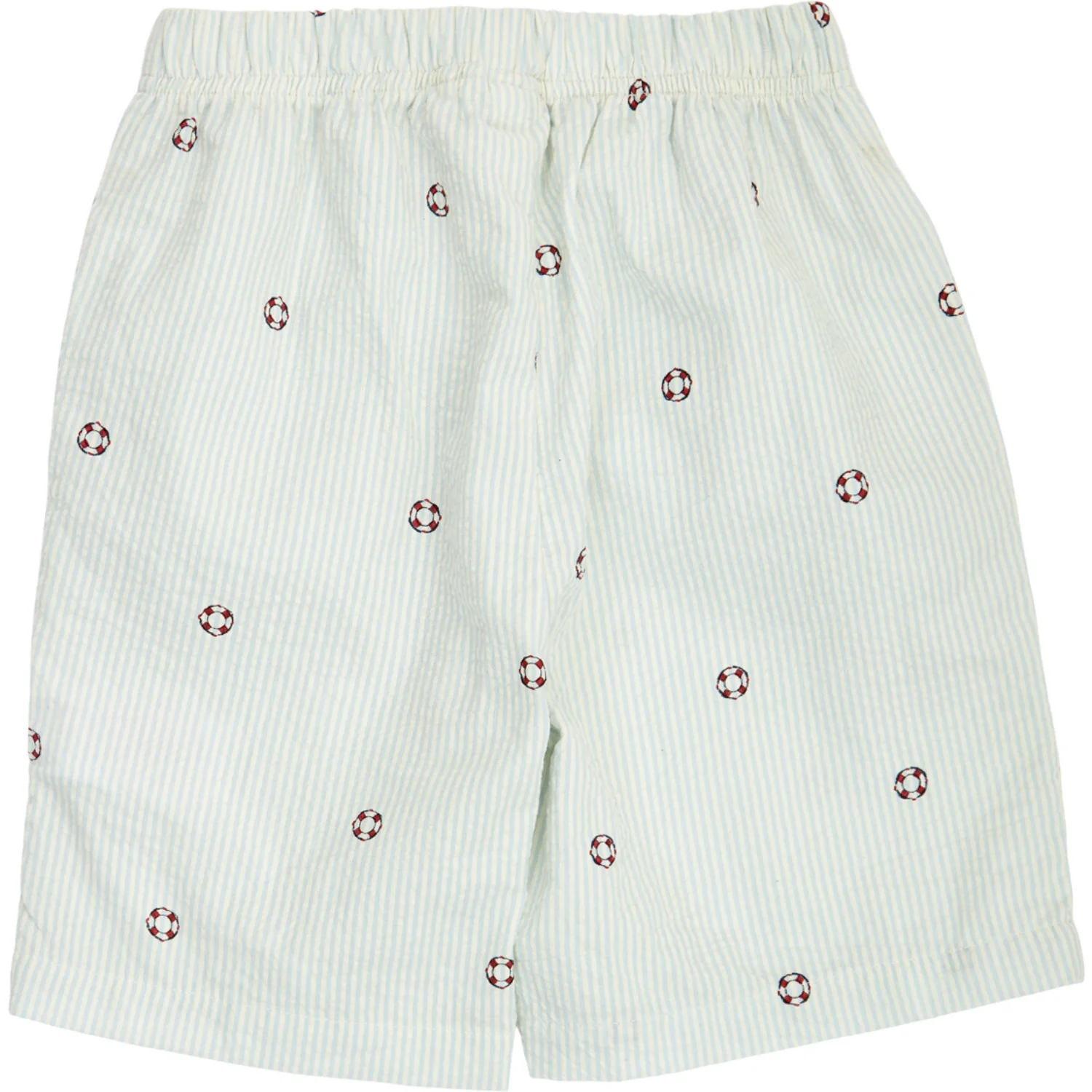 Müsli Tofu/ Ocean/ Mineral Red Seersucker Stripe Shorts - Image 4