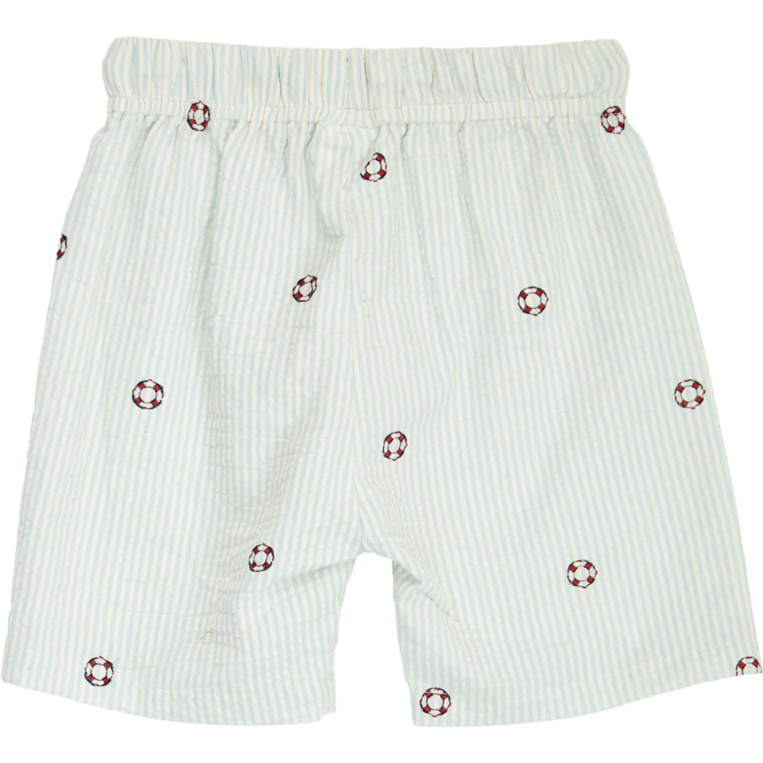 Müsli Tofu/ Ocean/ Mineral Red Seersucker Stripe Shorts Baby - Image 4