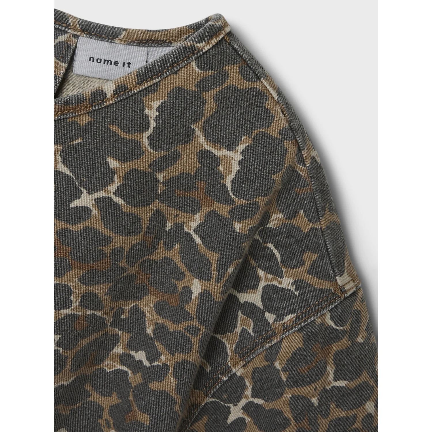 Name It Affogat Leo Washed Down Nkfleo Twill Kjole 4002-Td T - Image 3