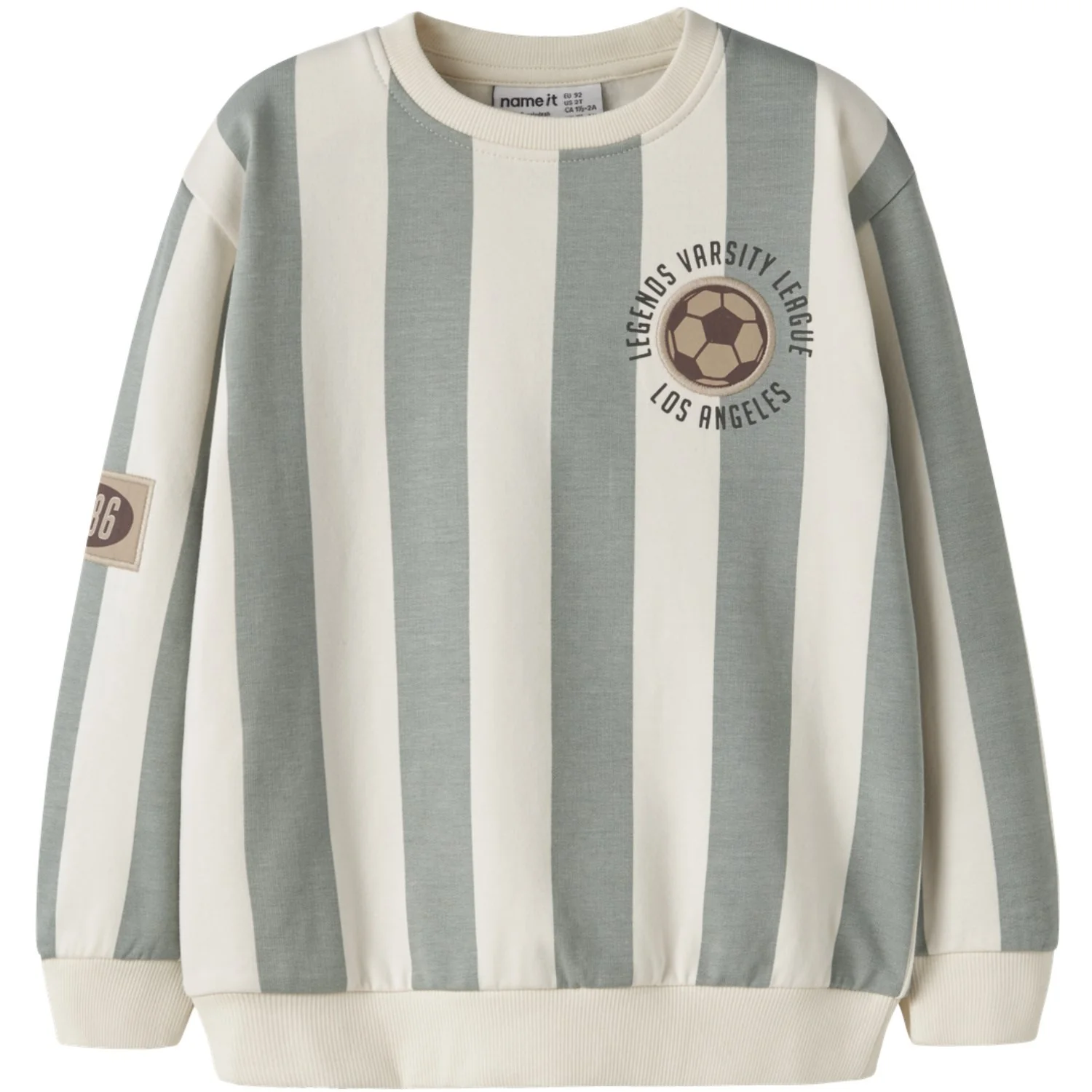 Name It Antique White Nmmlane Ls Nreg Sweat Bru
