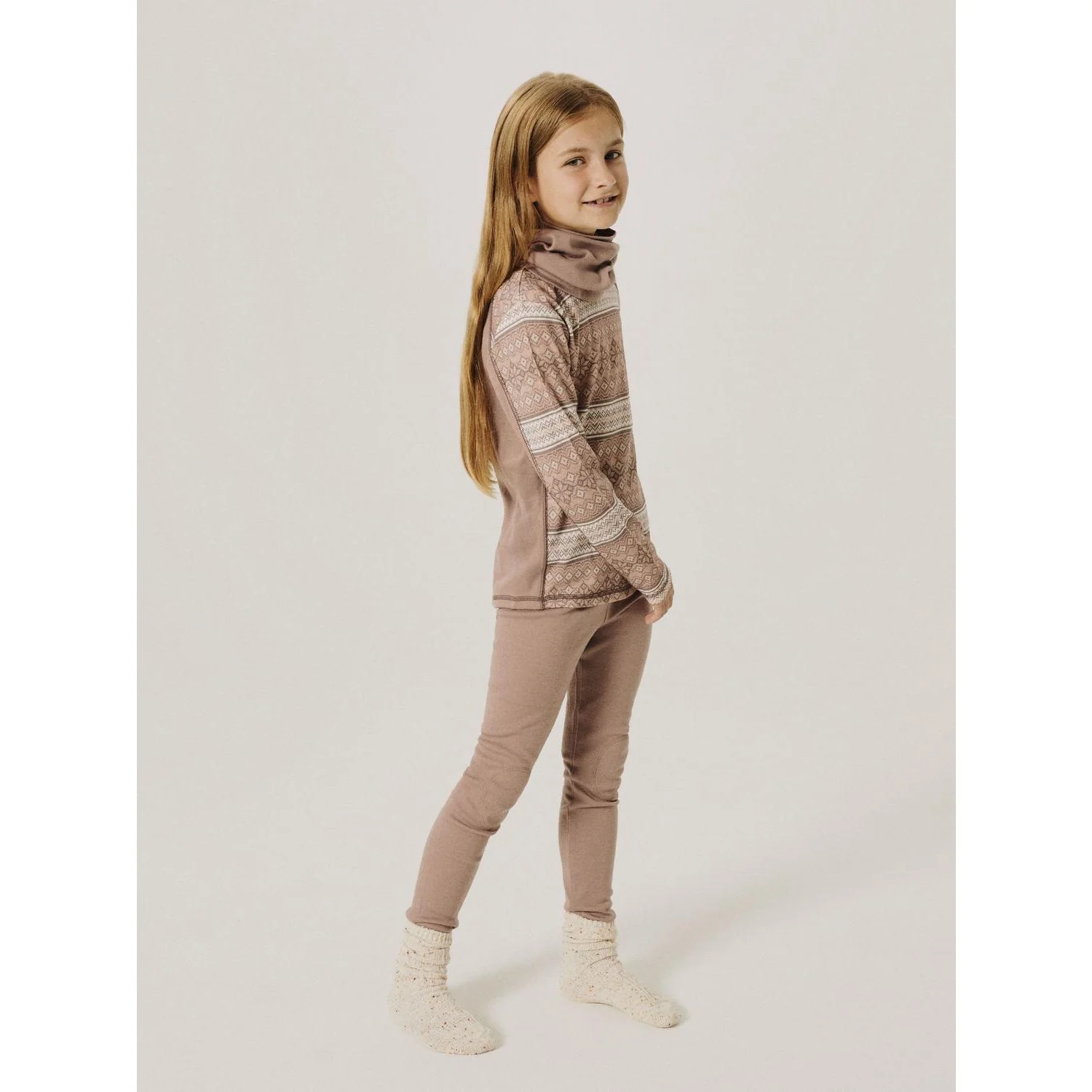 Name It Antler Snow Pattern Nkfwillto Uld Ls Top - Image 2
