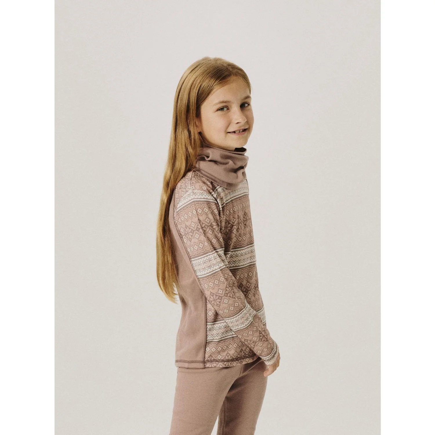 Name It Antler Snow Pattern Nkfwillto Uld Ls Top - Image 3