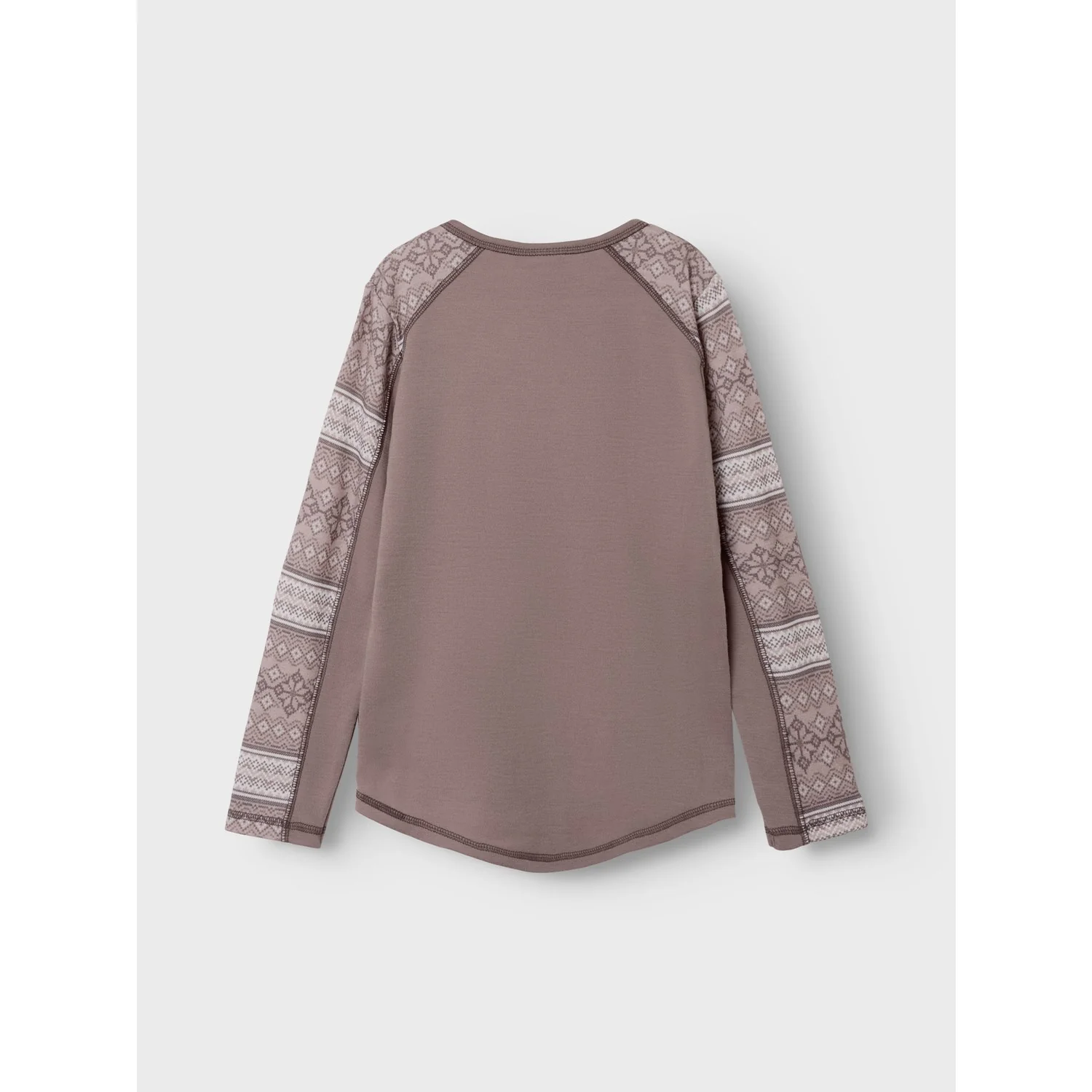 Name It Antler Snow Pattern Nkfwillto Uld Ls Top - Image 5