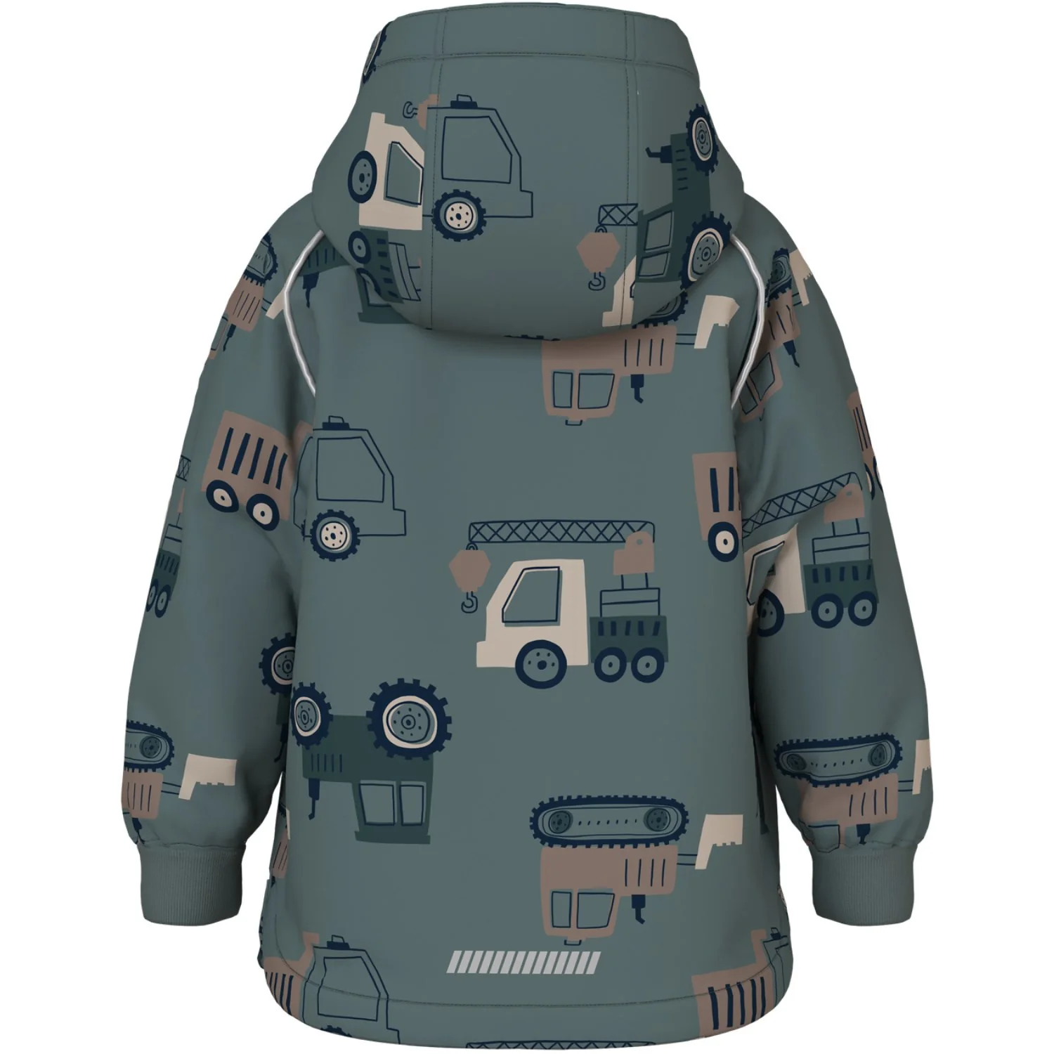 Name It Balsam Green Machines Nmmalfa08 Softshell Jakke Aop Fo - Image 3