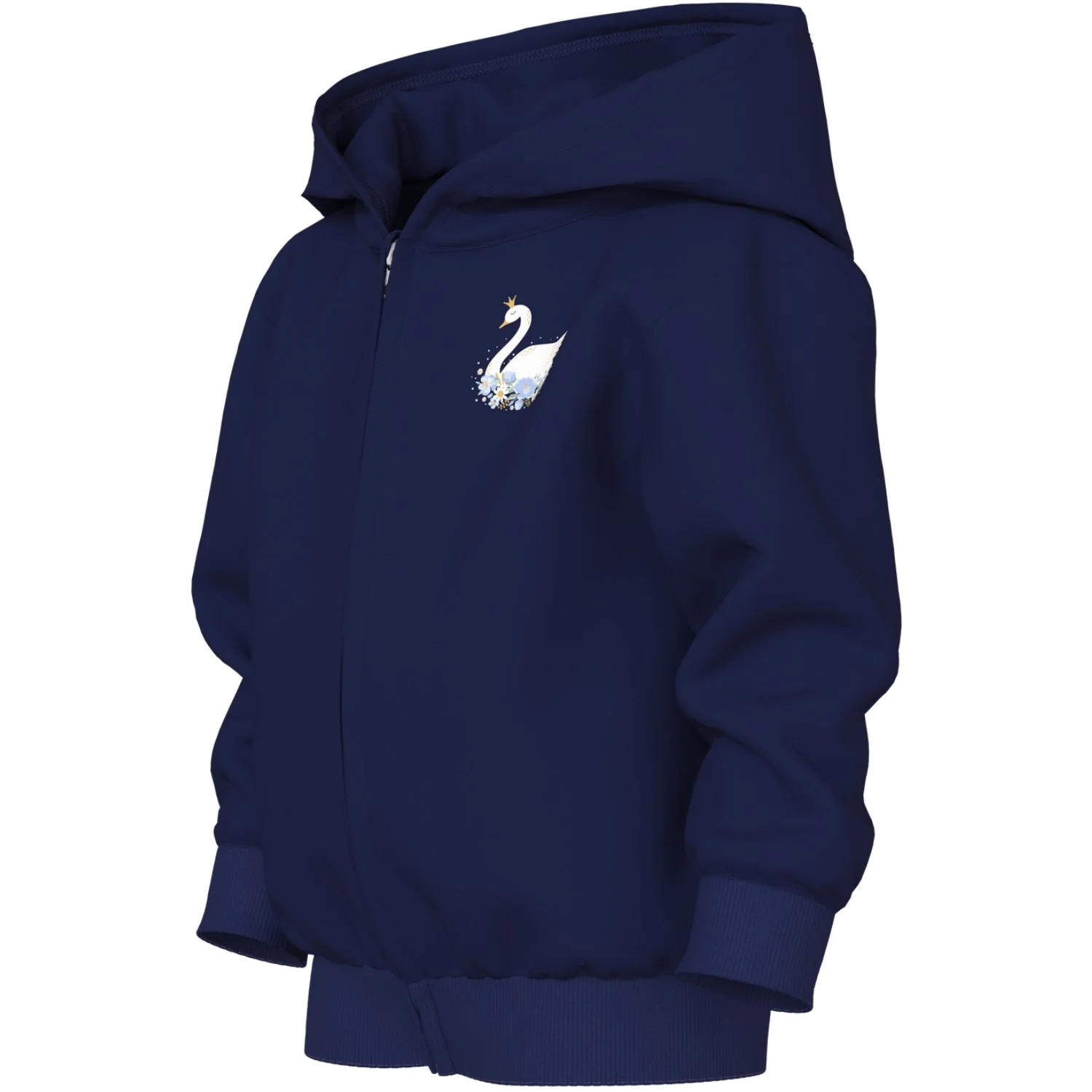 Name It Beacon Blue Princess Swan Nmfvoltana Nreg Sweat Card Wh Bru - Image 2
