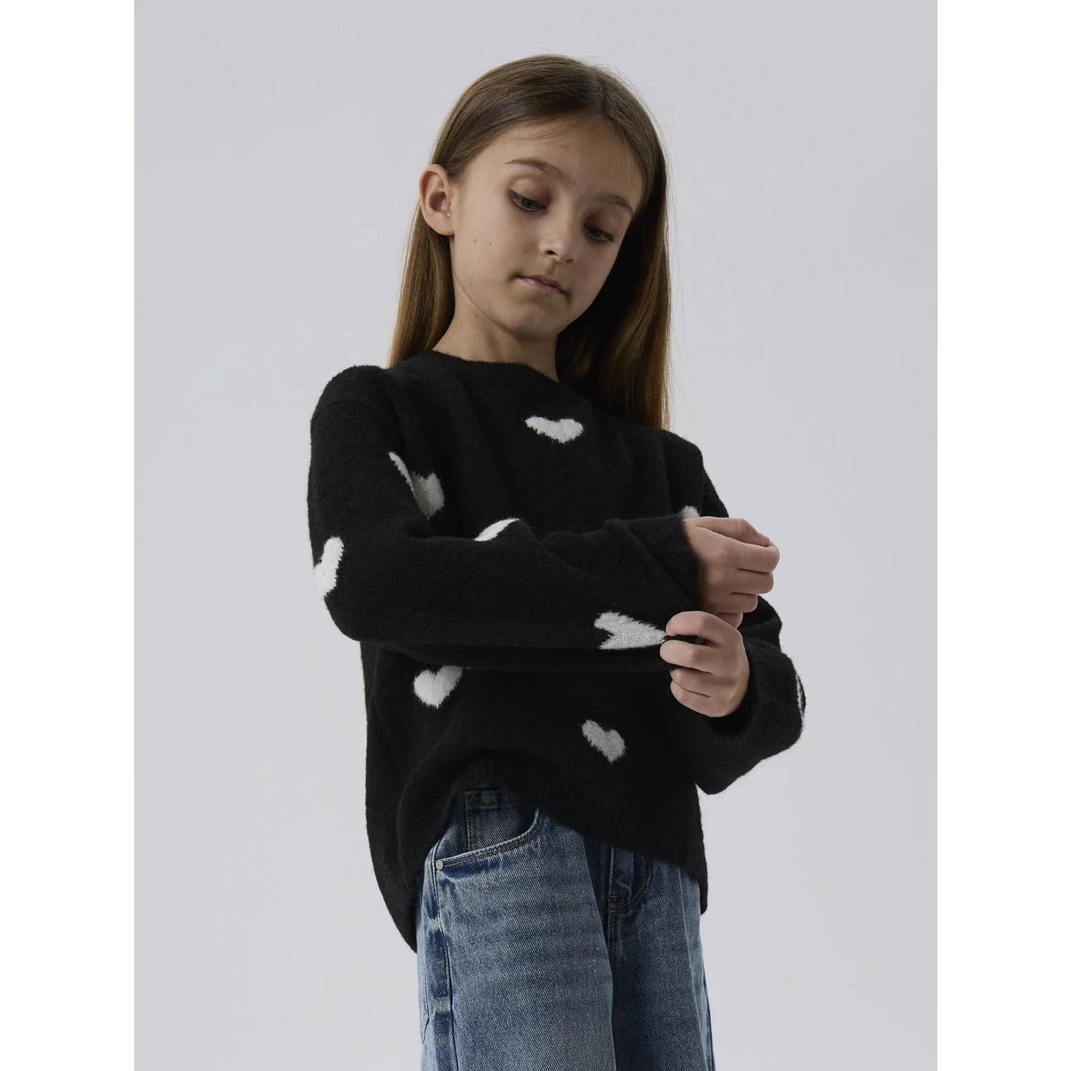 Name It Black Cloud Dancer Hearts Nkfona Ls Strik - Image 3