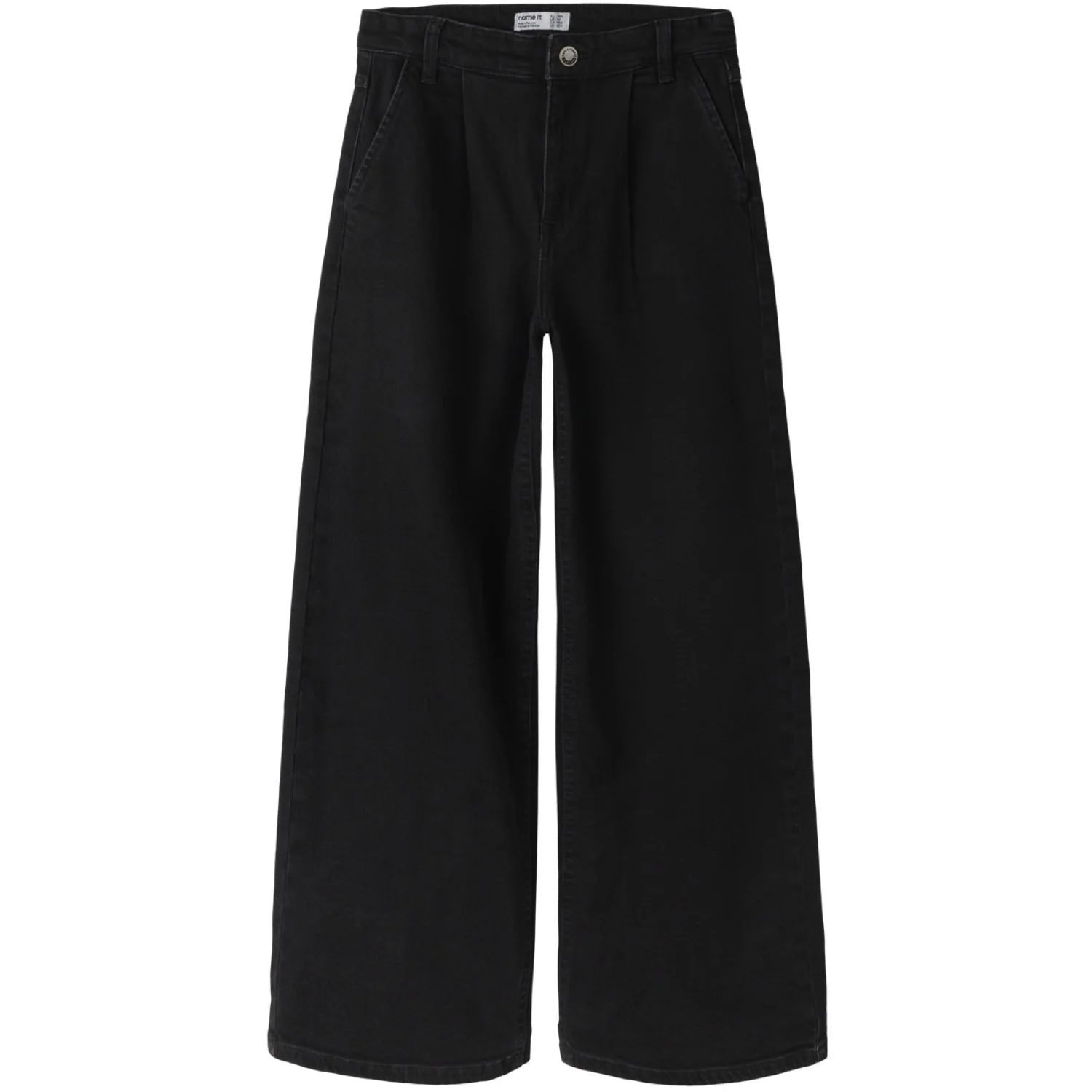 Name It Black Denim Nkfbella Wide Hw Pl Jeans 3020-Az L Noos