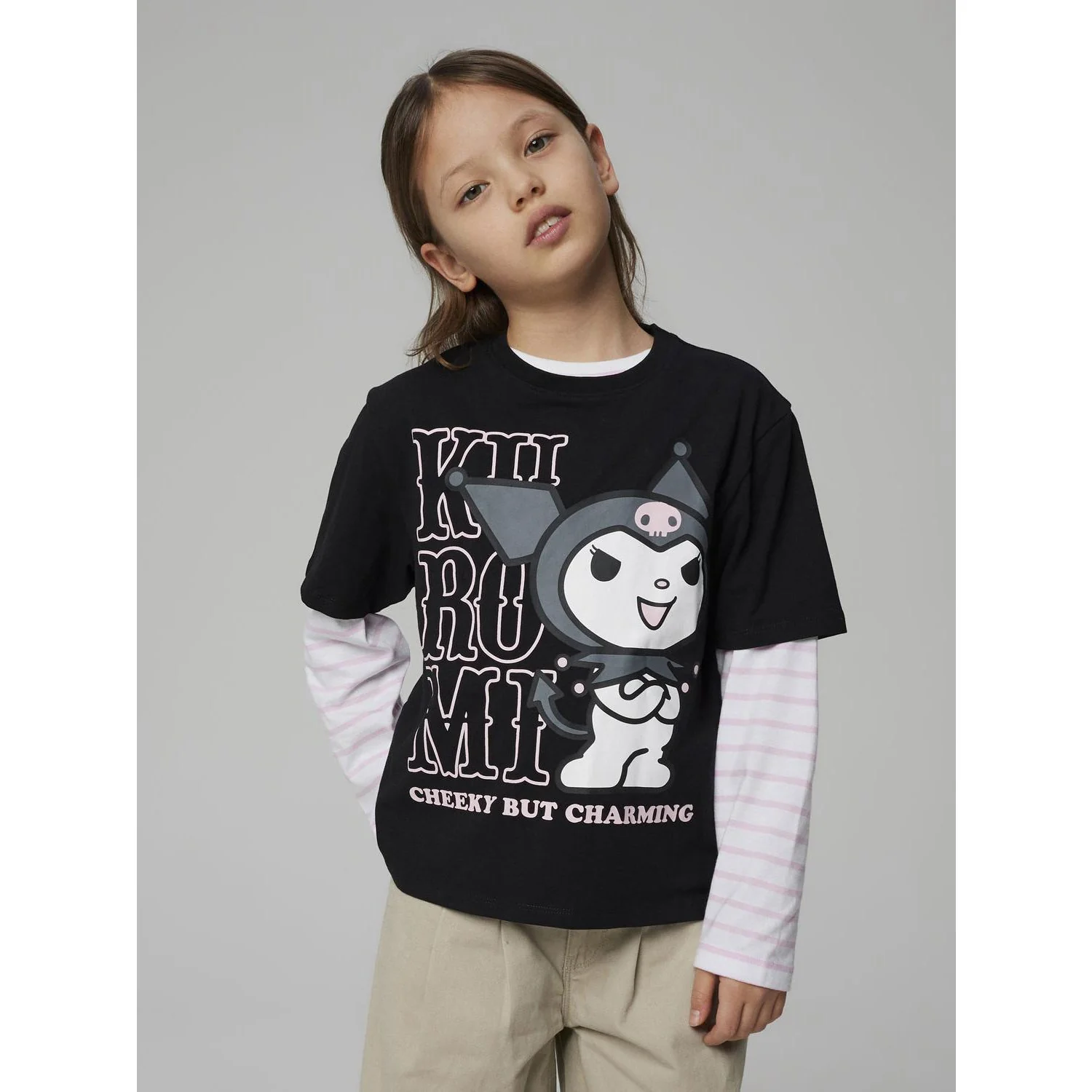 Name It Black Nkfakisa Kuromi Ss Nreg Top Box Sky - Image 3