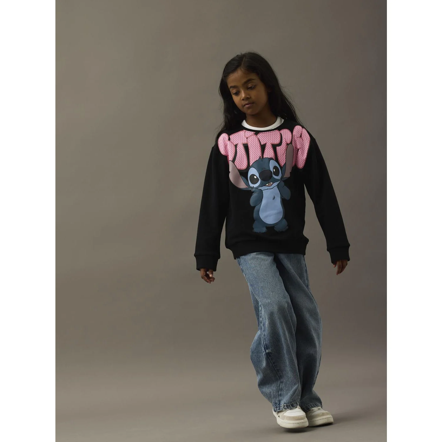 Name It Black Nkfodimi Stitch Rlx Sweat Bru Wdi - Image 2