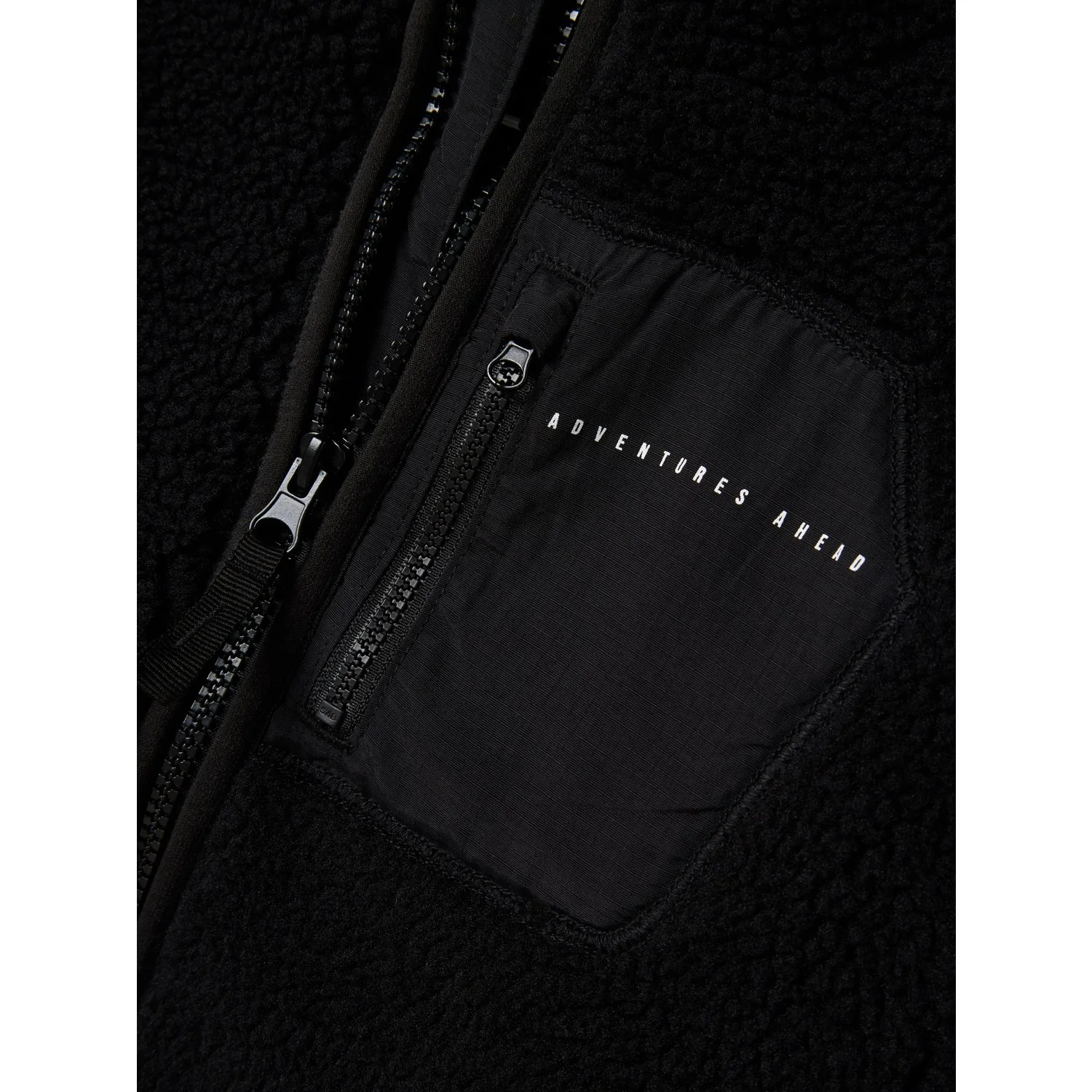 Name It Black Nknmattia Sherpa Jakke Pb - Image 2