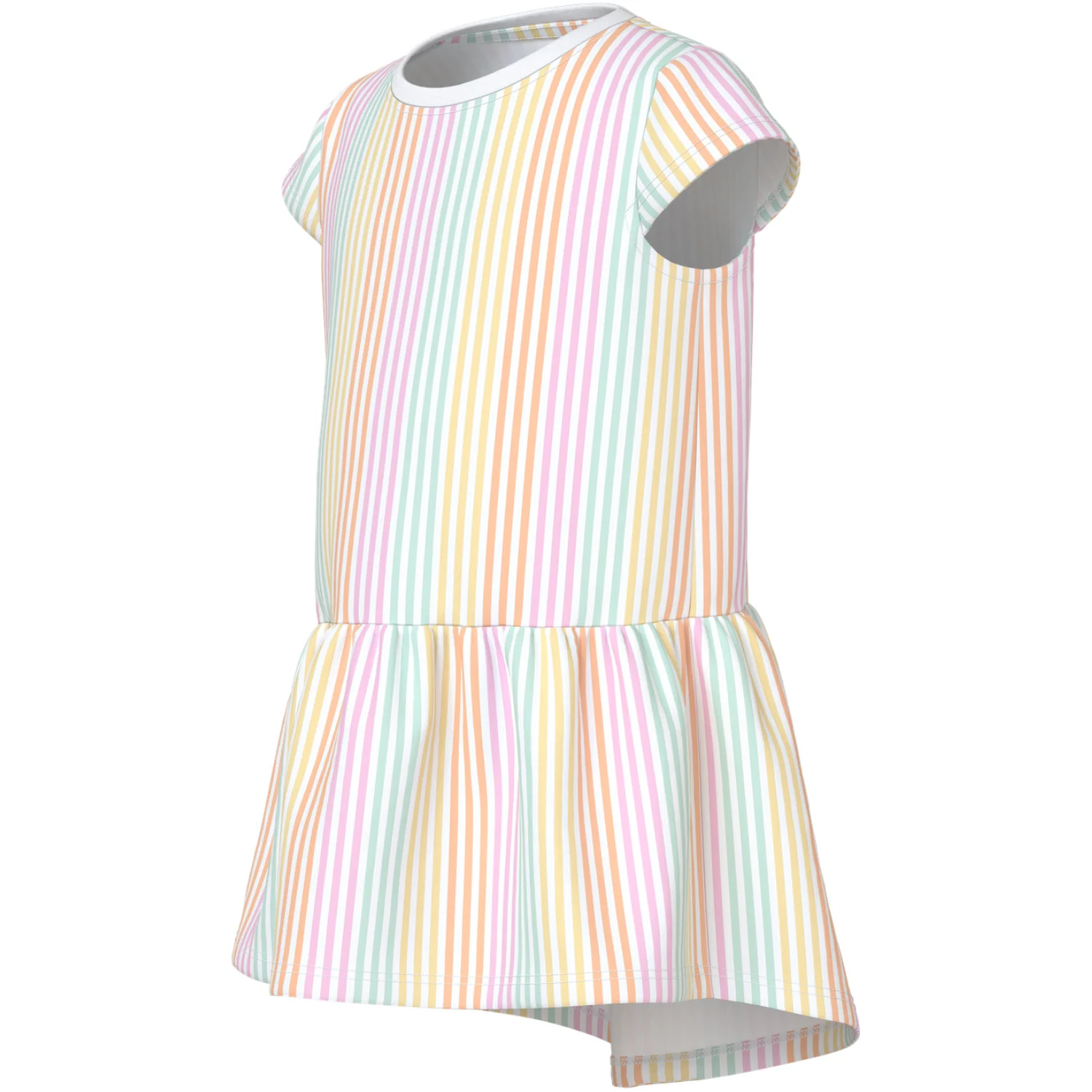Name It Bright White Cool Stripe Nmfvigga Capsl Kjole F1 Noos - Image 3