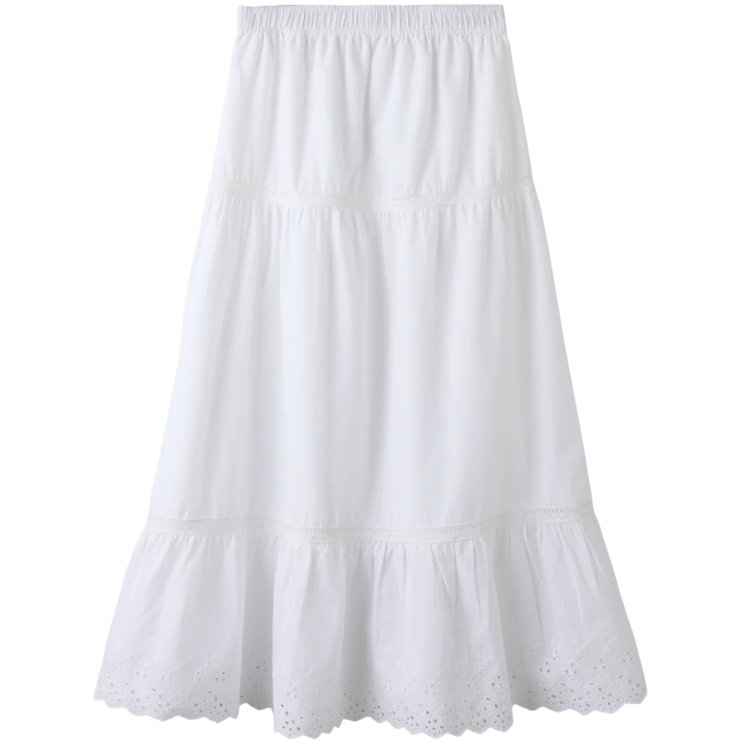 Name It Bright White Nkfhermala Long Nederdel