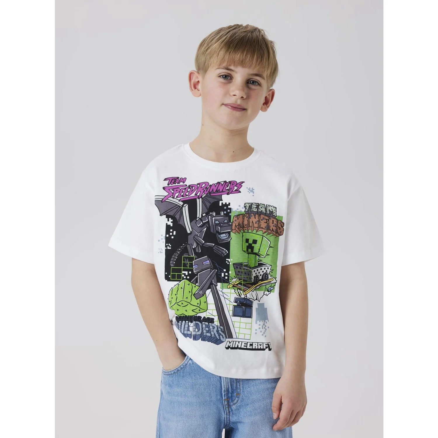Name It Bright White Nkmjahi Minecraft Nreg Ss Top Noos Bfu - Image 2