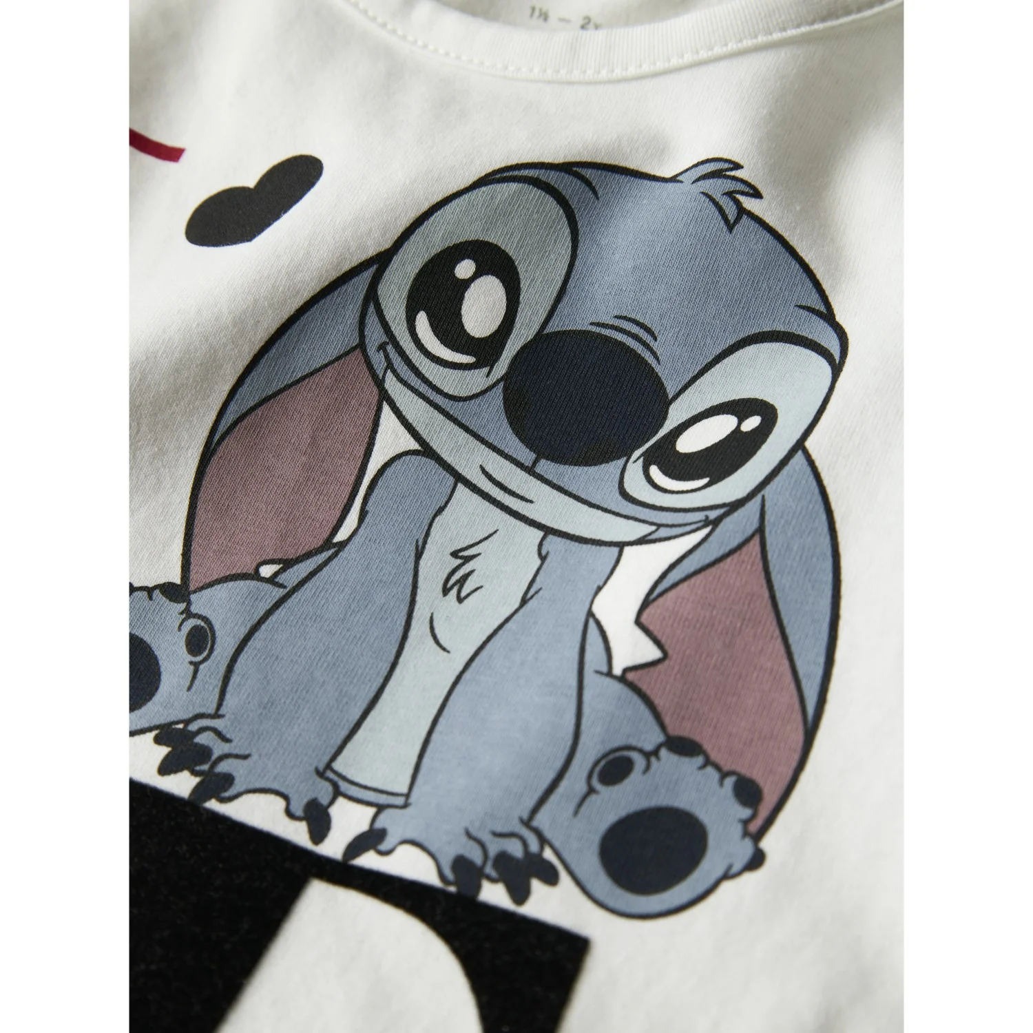 Name It Bright White Nmfjamin Stitch Ls Top Box Noos Wdi - Image 2