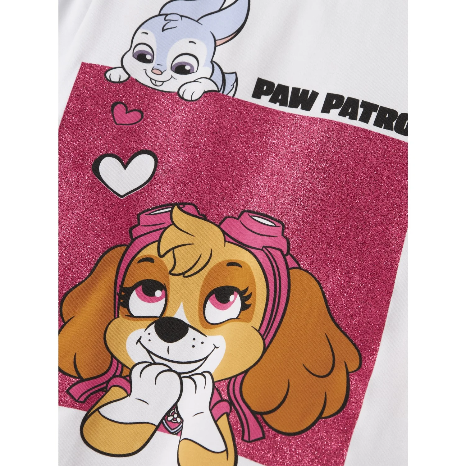 Name It Bright White Nmfjoana Paw Ls Top Box Noos Cplg - Image 2