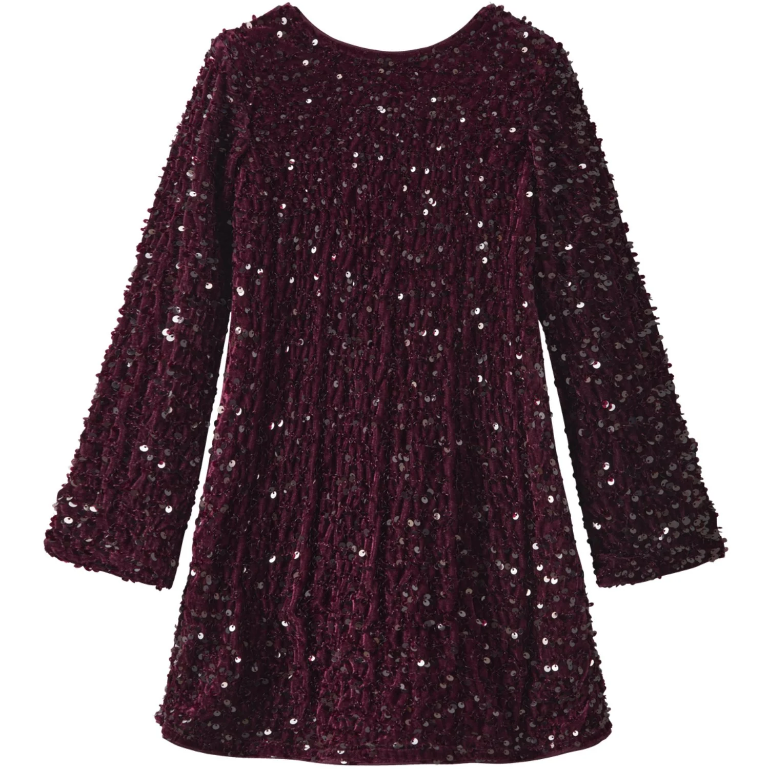 Name It Burgundy Black Bow Nkfrusitta Ls Kjole