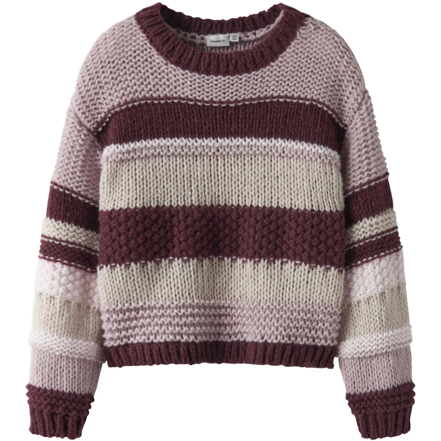 Name It Burgundy Nkfoline Ls Strik