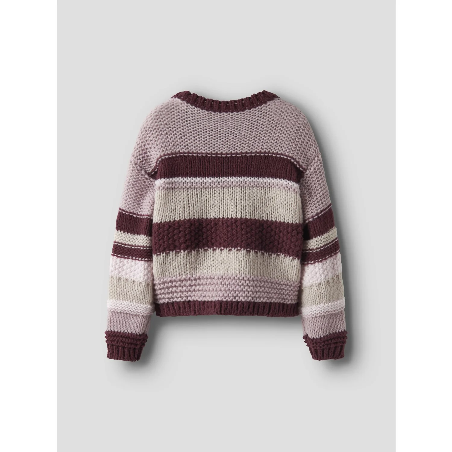 Name It Burgundy Nkfoline Ls Strik - Image 2